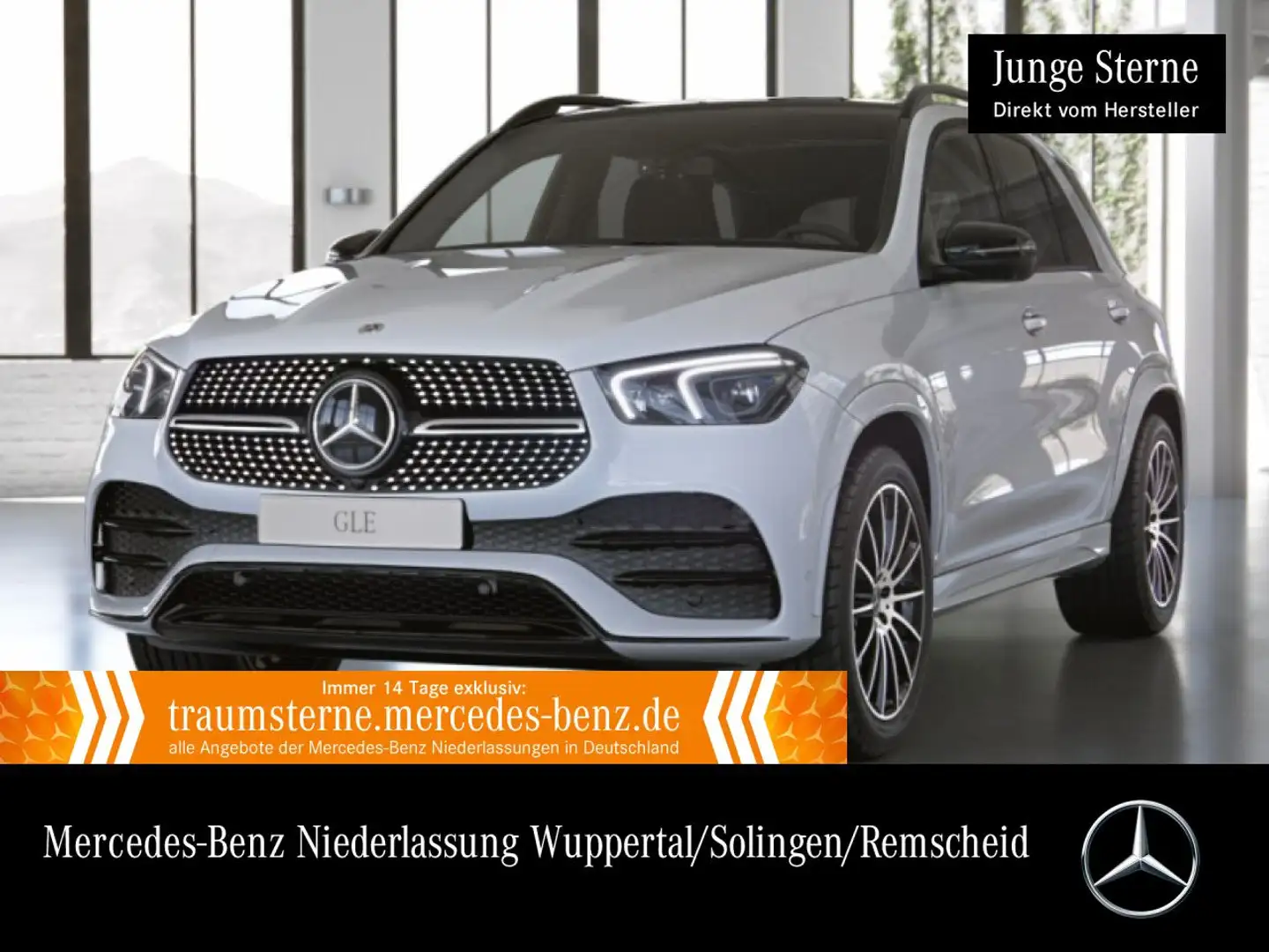 Mercedes-Benz GLE 400 d 4M AMG+NIGHT+PANO+360+AHK+MULTIBEAM+21" Weiß - 1