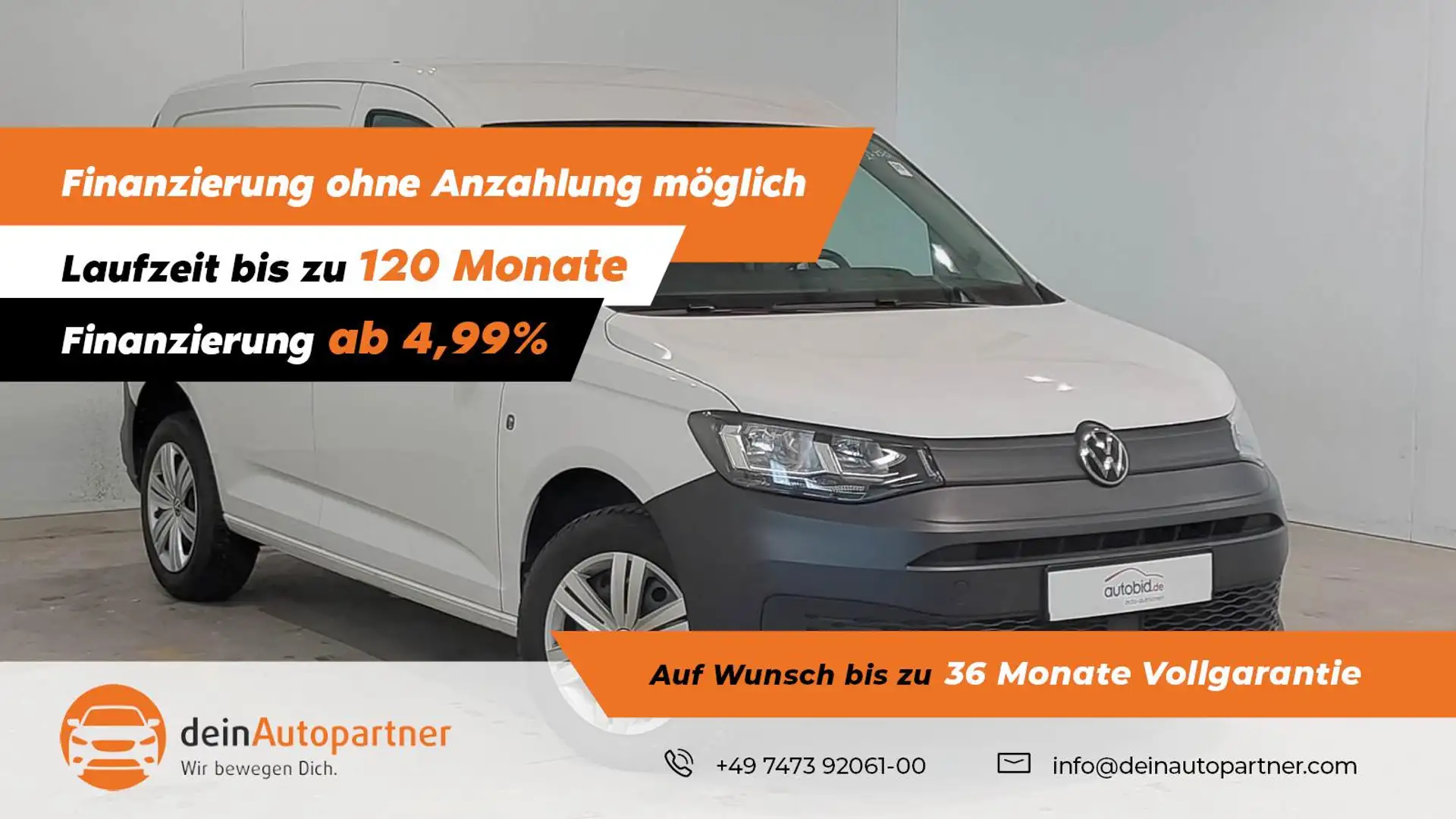 Volkswagen Caddy Cargo 1,5 TSI PDC/DAB/FLÜGELTÜR/ Bianco - 1