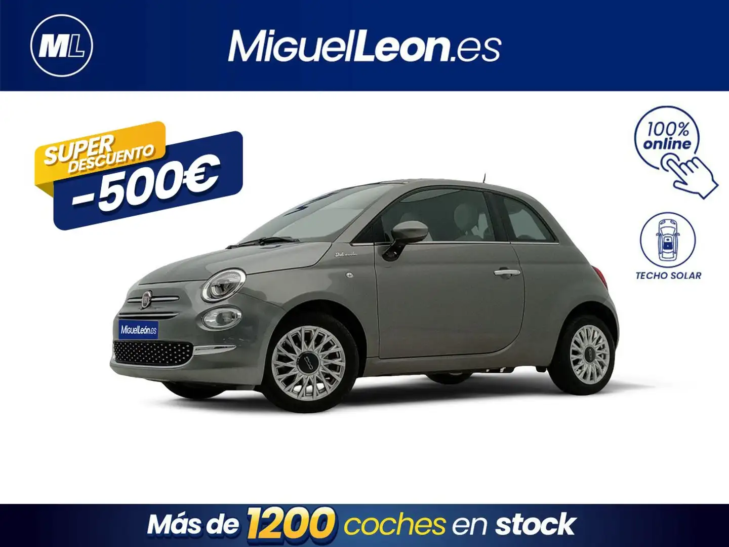 Fiat 500 Dolcevita 1.0 Hybrid 51KW (70 CV) Gris - 1