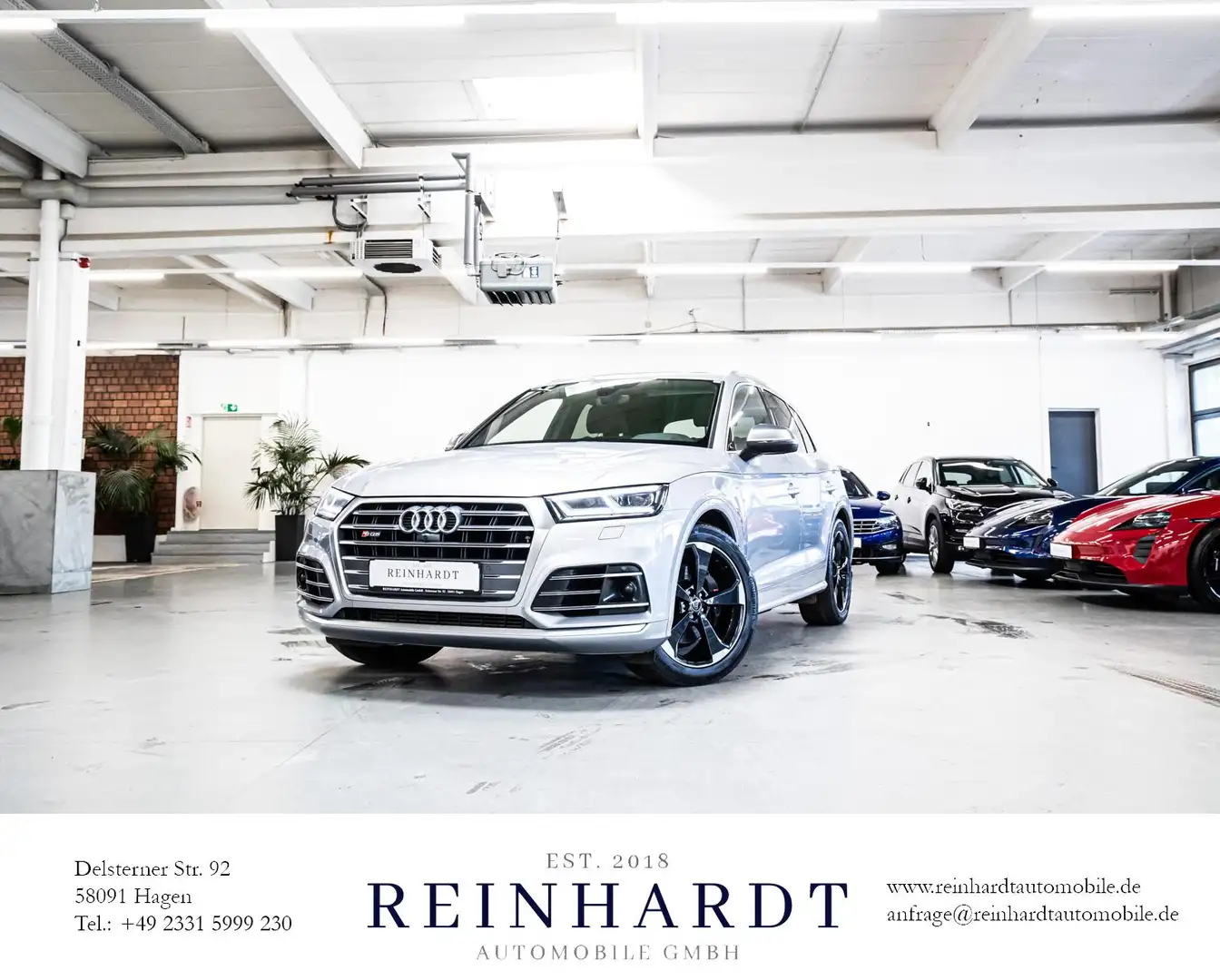 Audi SQ5 TFSi Q 20Z./MATRIX/ACC/PANO/AIR-SUS/B&O/KAM. Stříbrná - 1