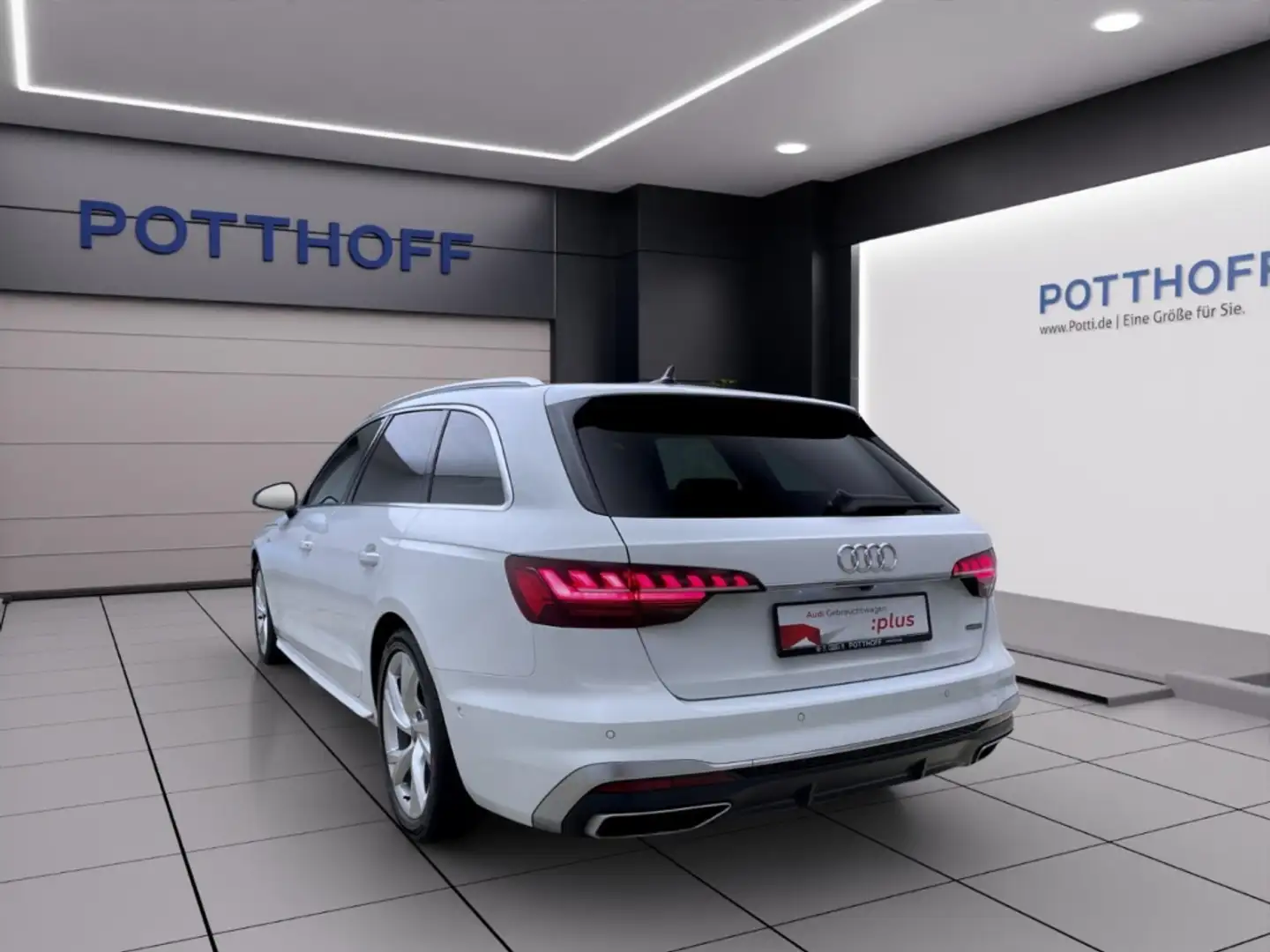 Audi A4 Avant 40 TDI Q S LINE AHK MATRIX NAVI+ PDC Blanc - 2