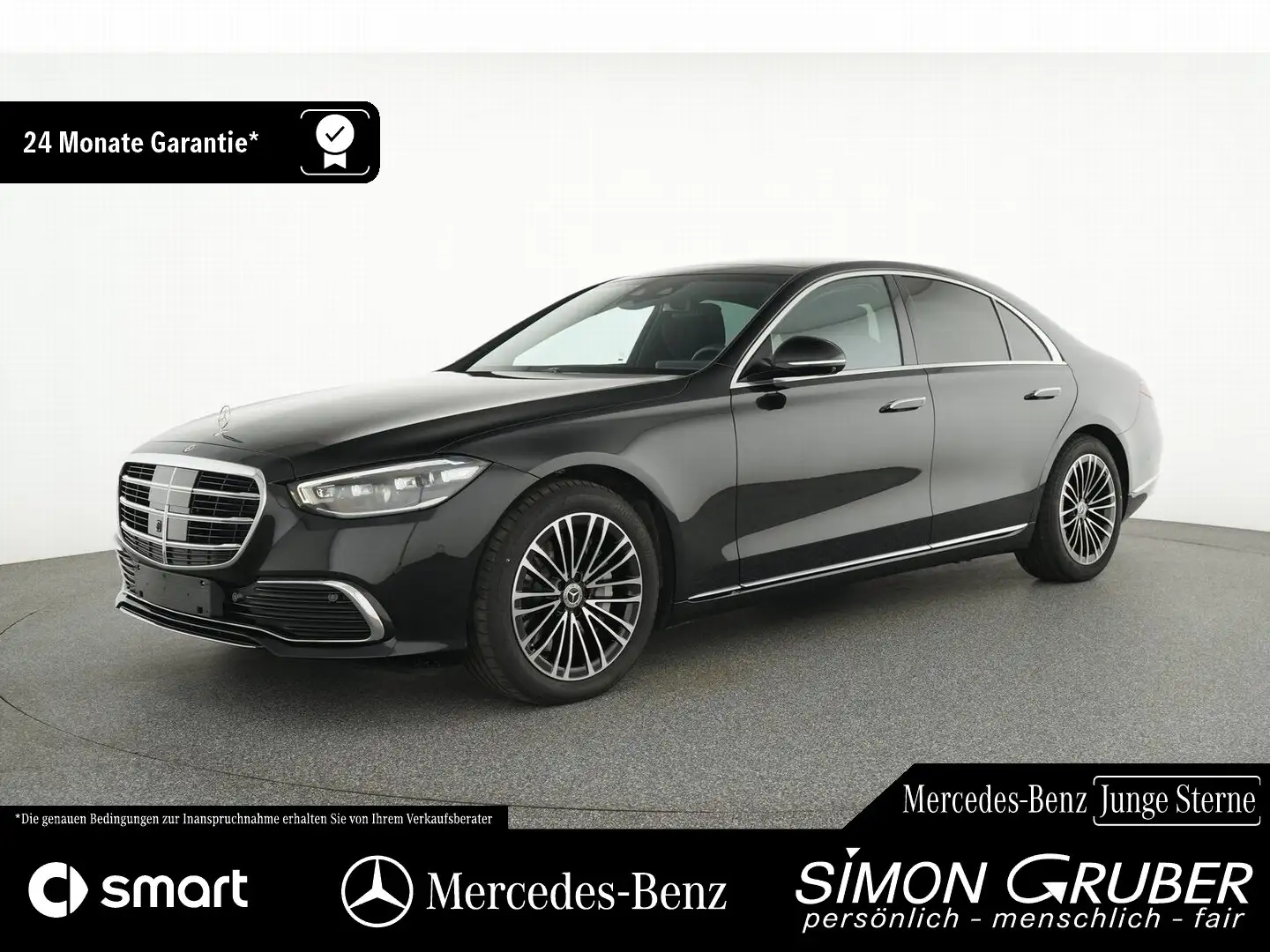 Mercedes-Benz S 450 4M Pano Leder Burm Ambi MBeam Distronic Schwarz - 1