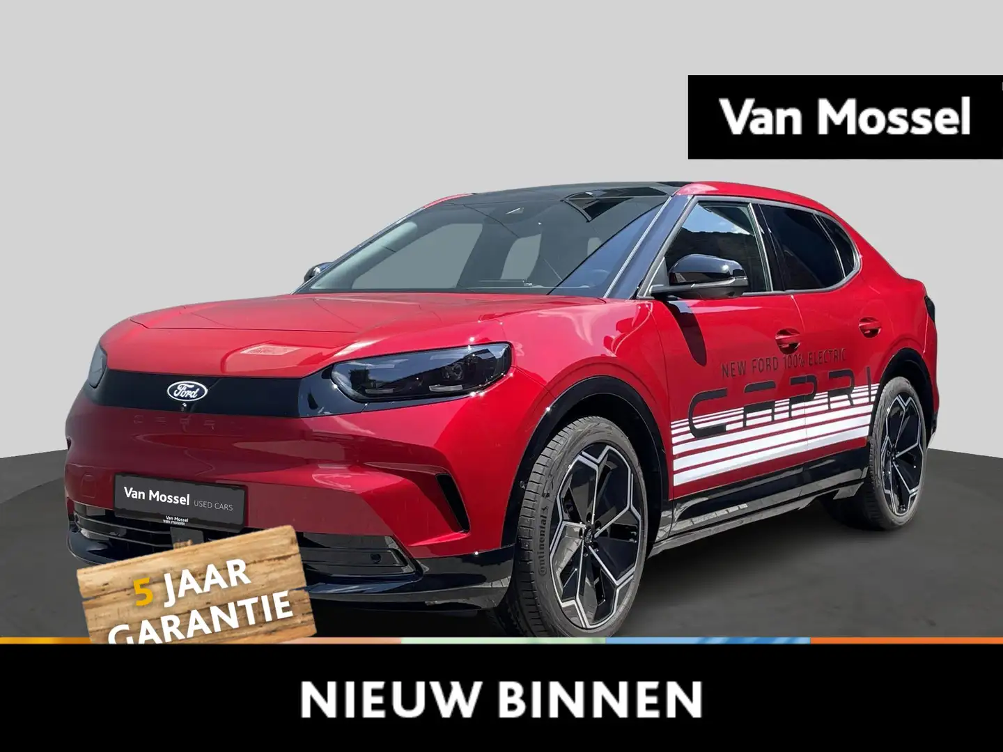 Ford Capri AWD Premium - Trekhaak - Pano - 560km Range Rouge - 1