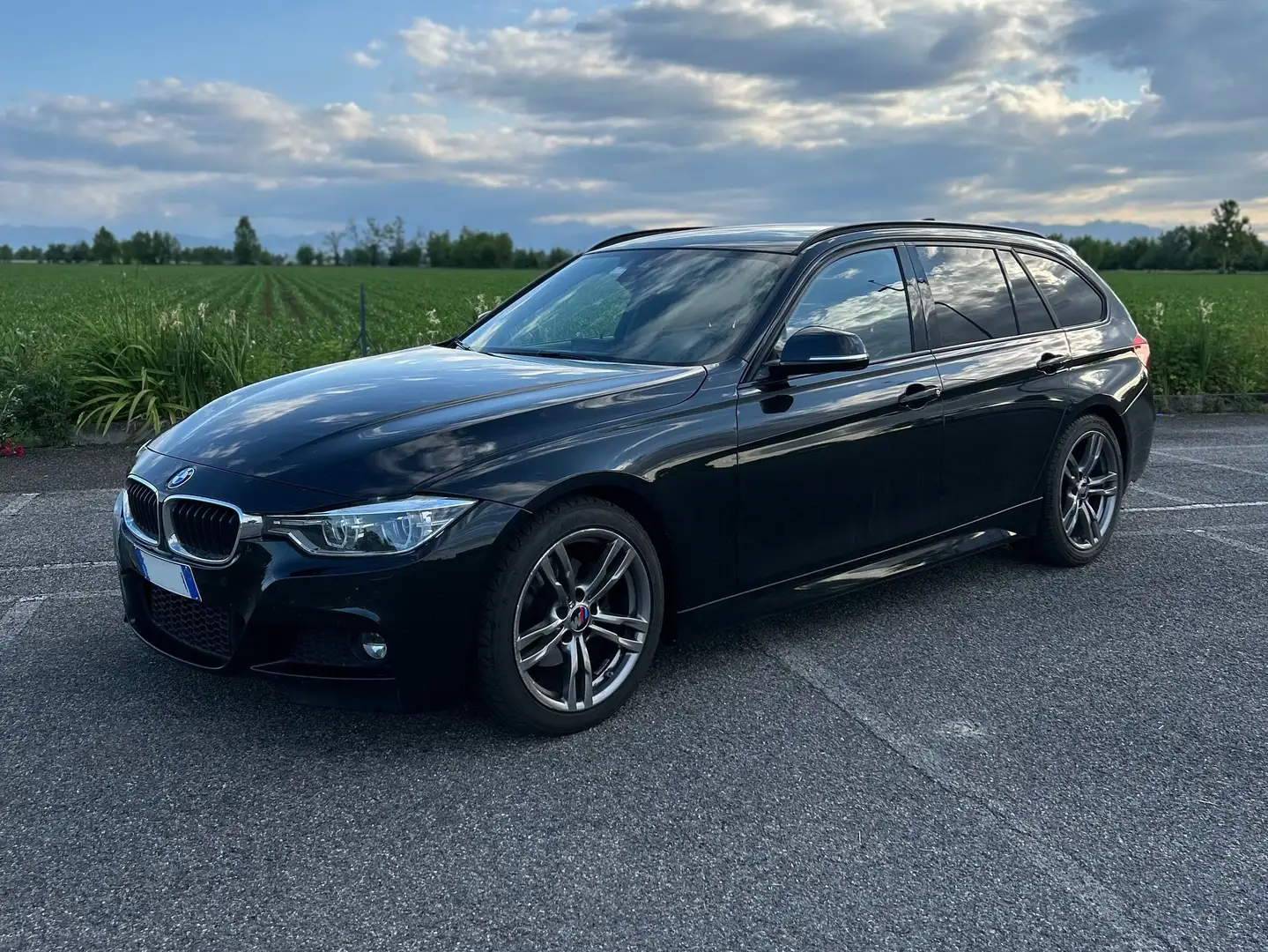 BMW 320 320d Touring Msport auto Nero - 2