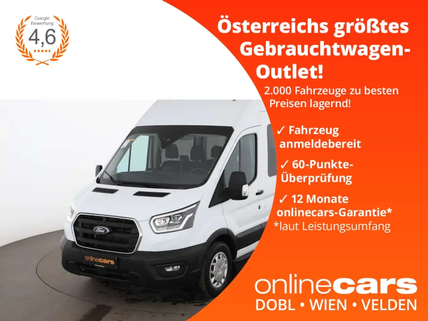 Ford Transit Kombi 2.0 TDCi 350 L3H3 9-SITZER XENON Weiß - 1