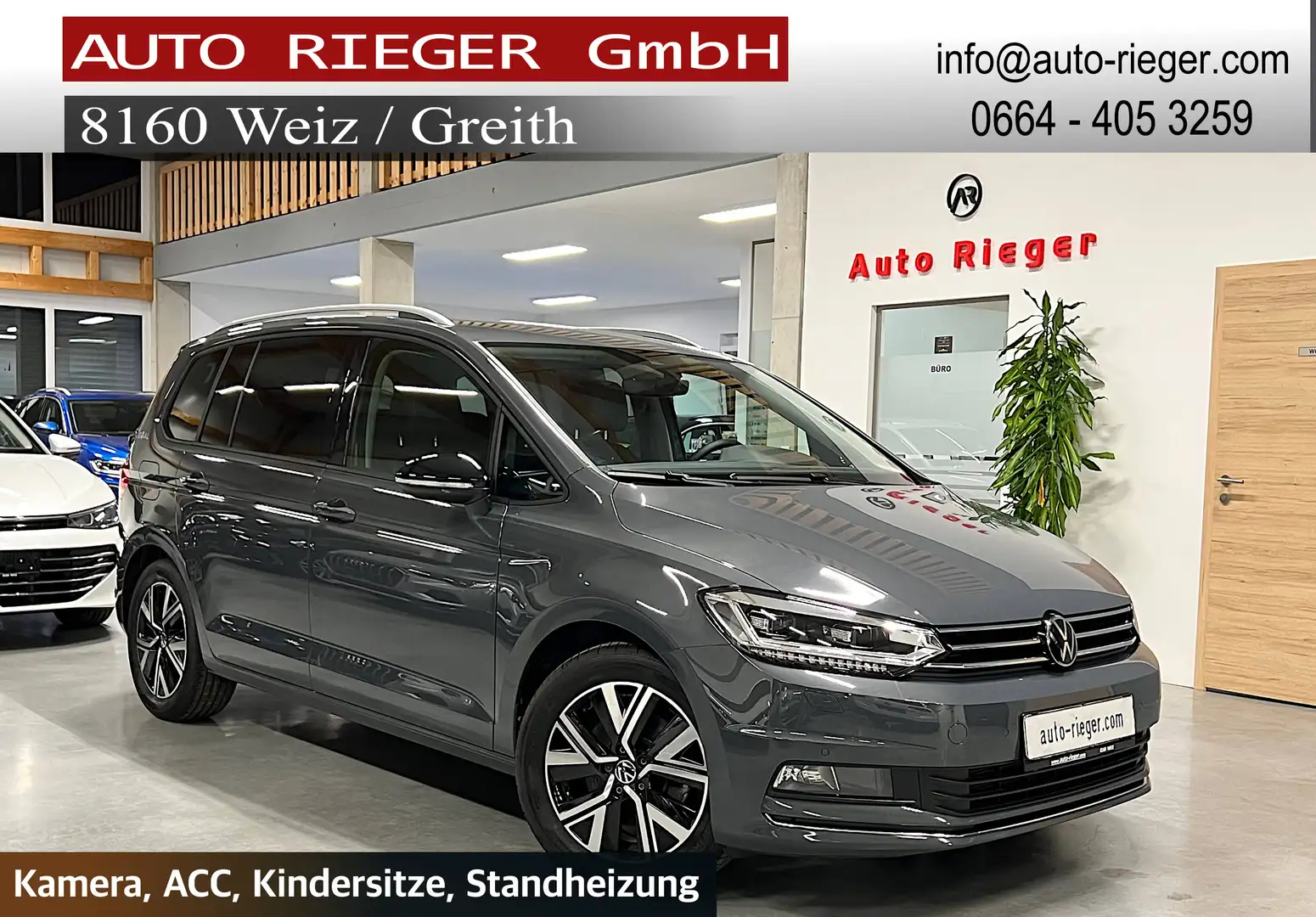 Volkswagen Touran Comfortline 2,0 TDI DSG CAM, ACC, IQ-LED Garantie Grau - 1