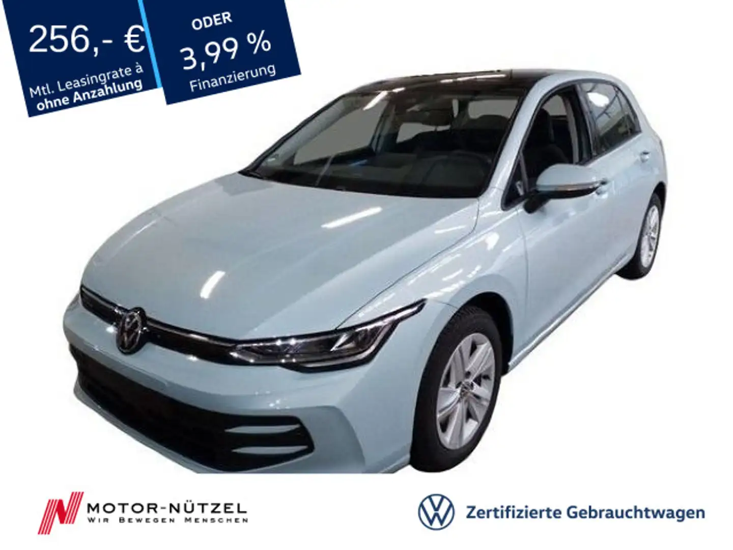 Volkswagen Golf VIII 1.5 TSI LIFE 5JG+LED+NAVI+AHK+PANO+ACC Blau - 1