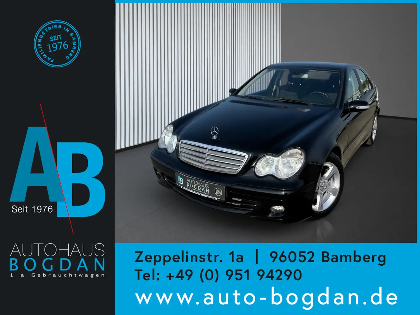 Mercedes-Benz C 180 Kompressor Automatik Tempom.scheckheftgepfl. Schwarz - 1