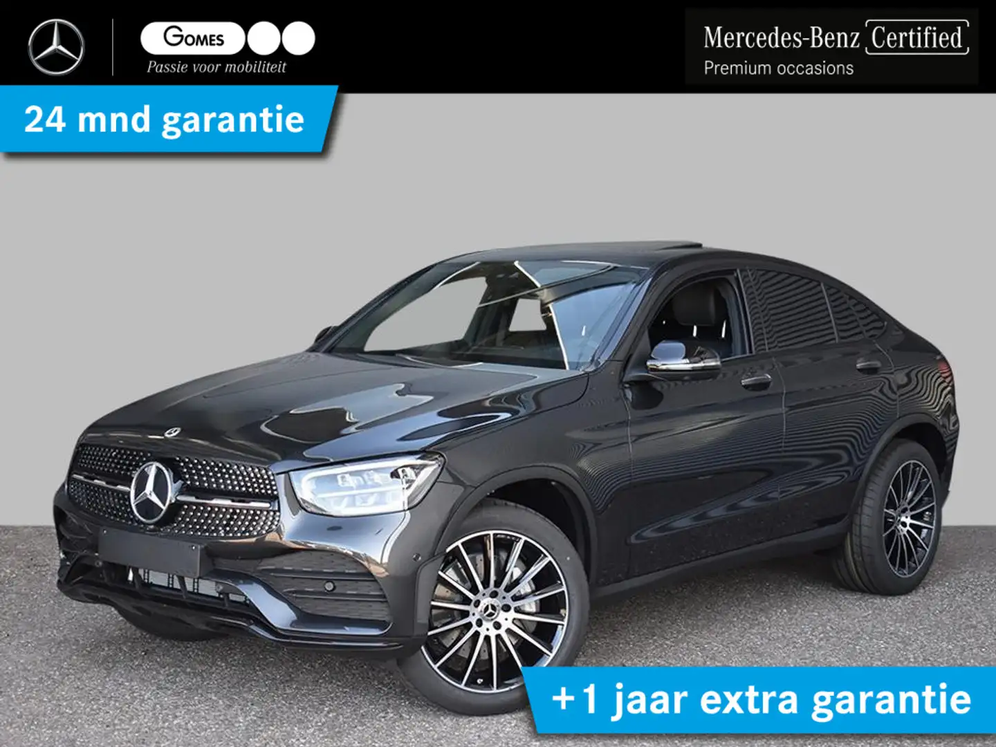 Mercedes-Benz GLC 300 Coupé 4MATIC AMG | Schuifdak | Nightpakket | 360° Grau - 1