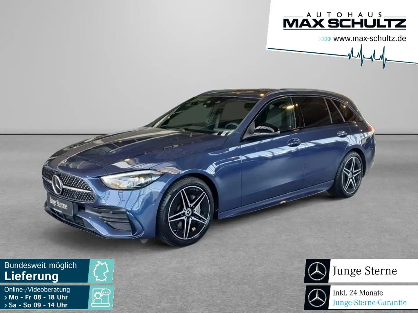 Mercedes-Benz C 220 d T AMG Line*Night Paket*LED Modrá - 1