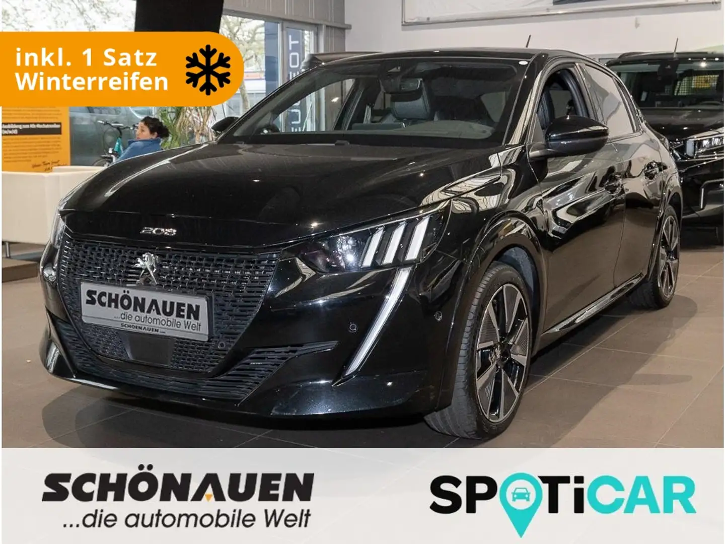 Peugeot 208 ELEKTRO GT 136 +PANORAMA+SHZ+KLIMA+WR+ Zwart - 1