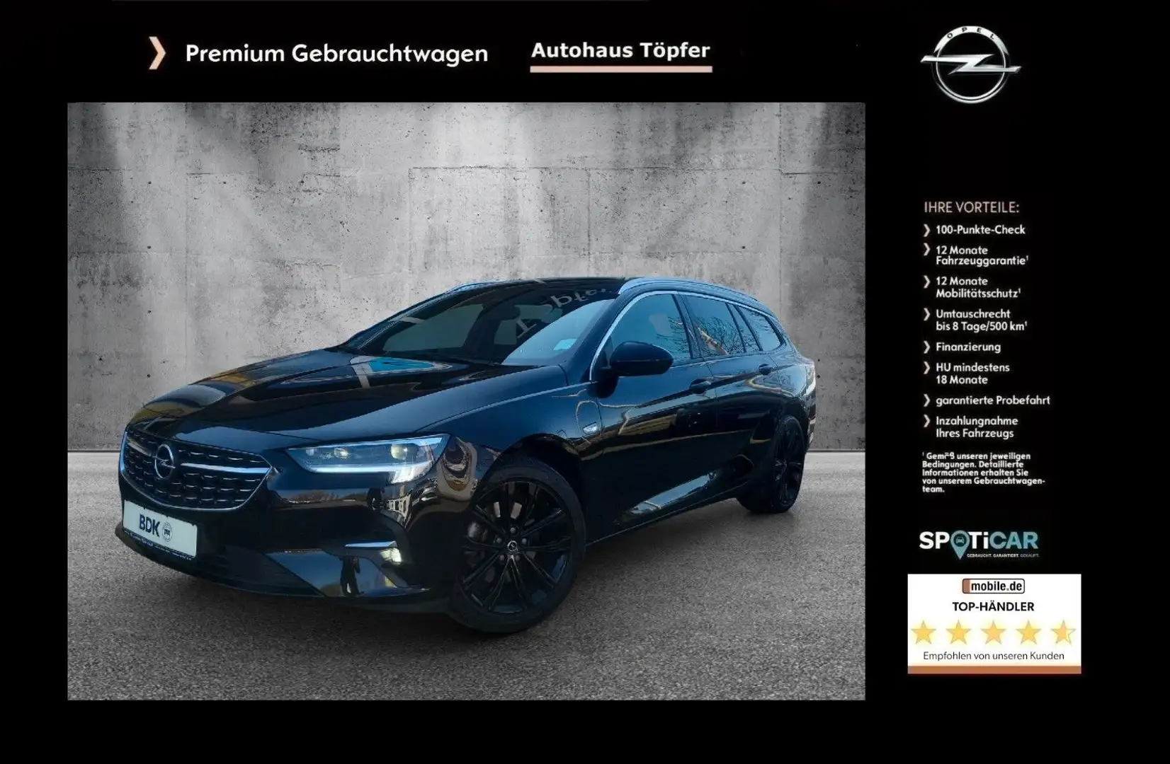 Opel Insignia B ST Premium "Elegance"1Hand/Scheckheft Schwarz - 1