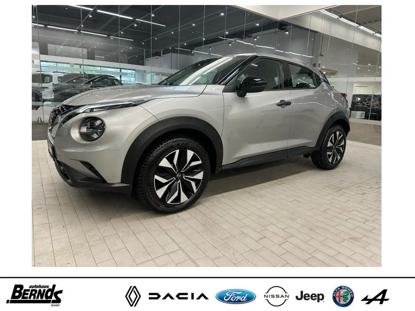 Nissan Juke 1.0 DIG-T Acenta KOMFORT-Pkt. ISOFIX SERVO ZV EFH Zilver - 1