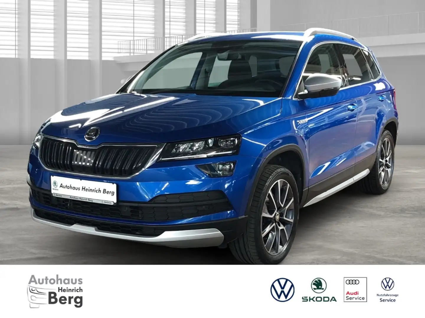 Skoda Karoq Scout 2.0 TDI 4x4 Navi LED Sperrdiff. Apple CarPla Blau - 1