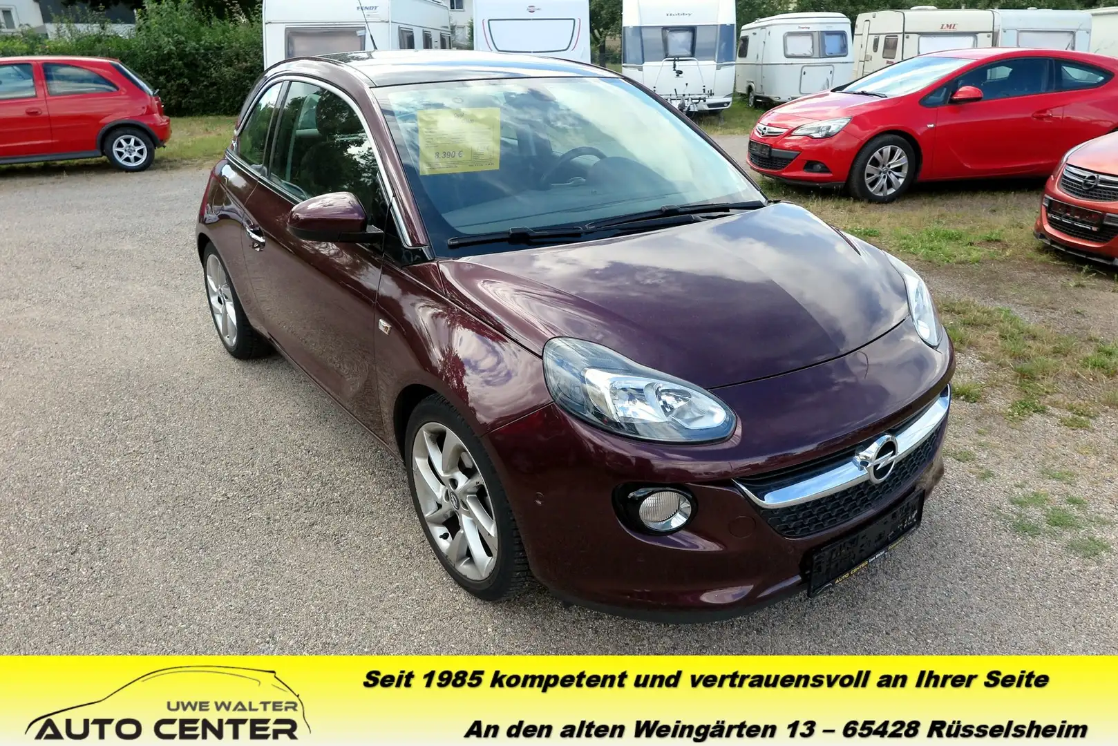 Opel Adam 1.4 Glam - Panoramadach - Sitzhzg. - PDC vo + hi Rot - 1