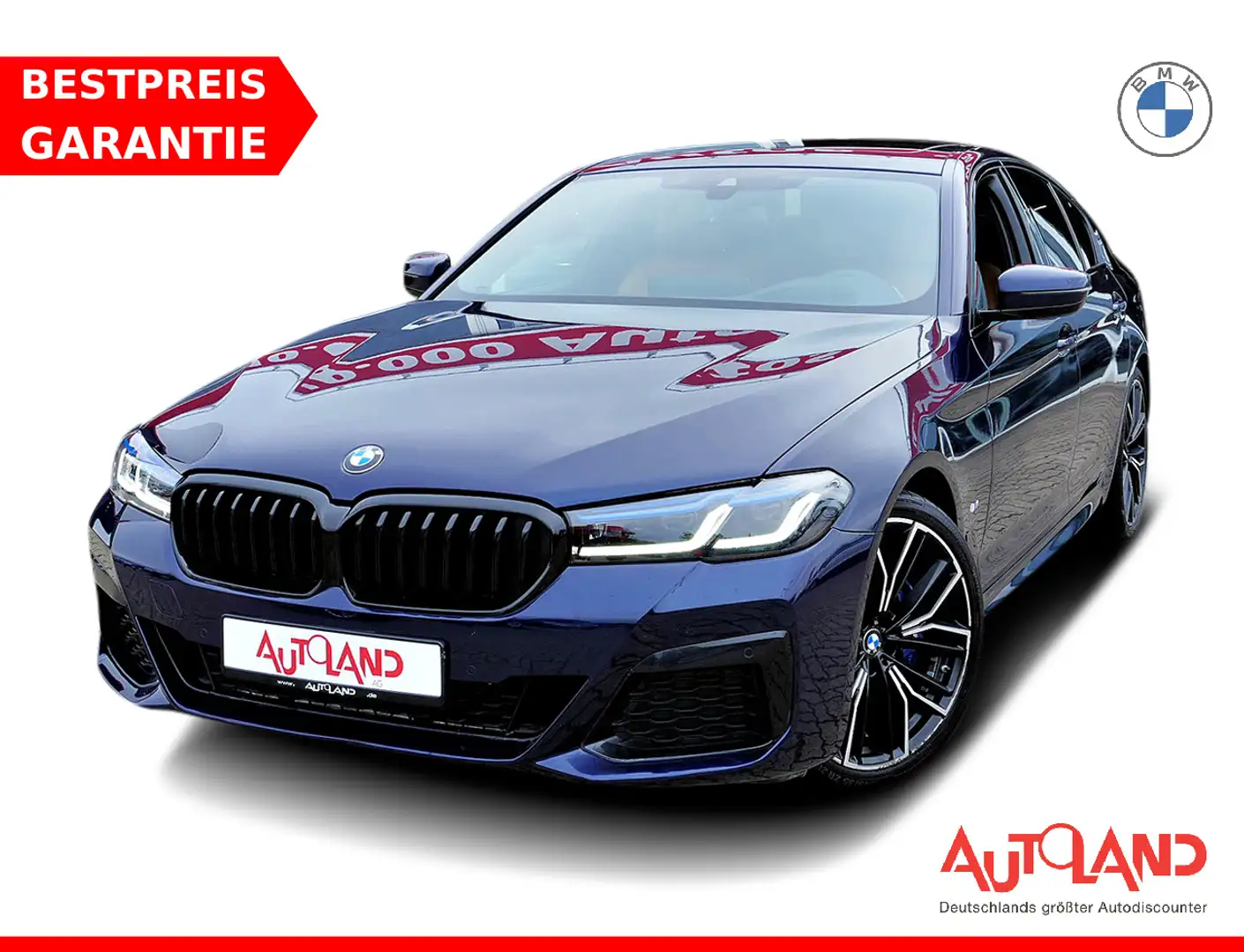 BMW 520 520d M Sport xDrive MHEV Aut. Laser Navi Pano HUD Blau - 1