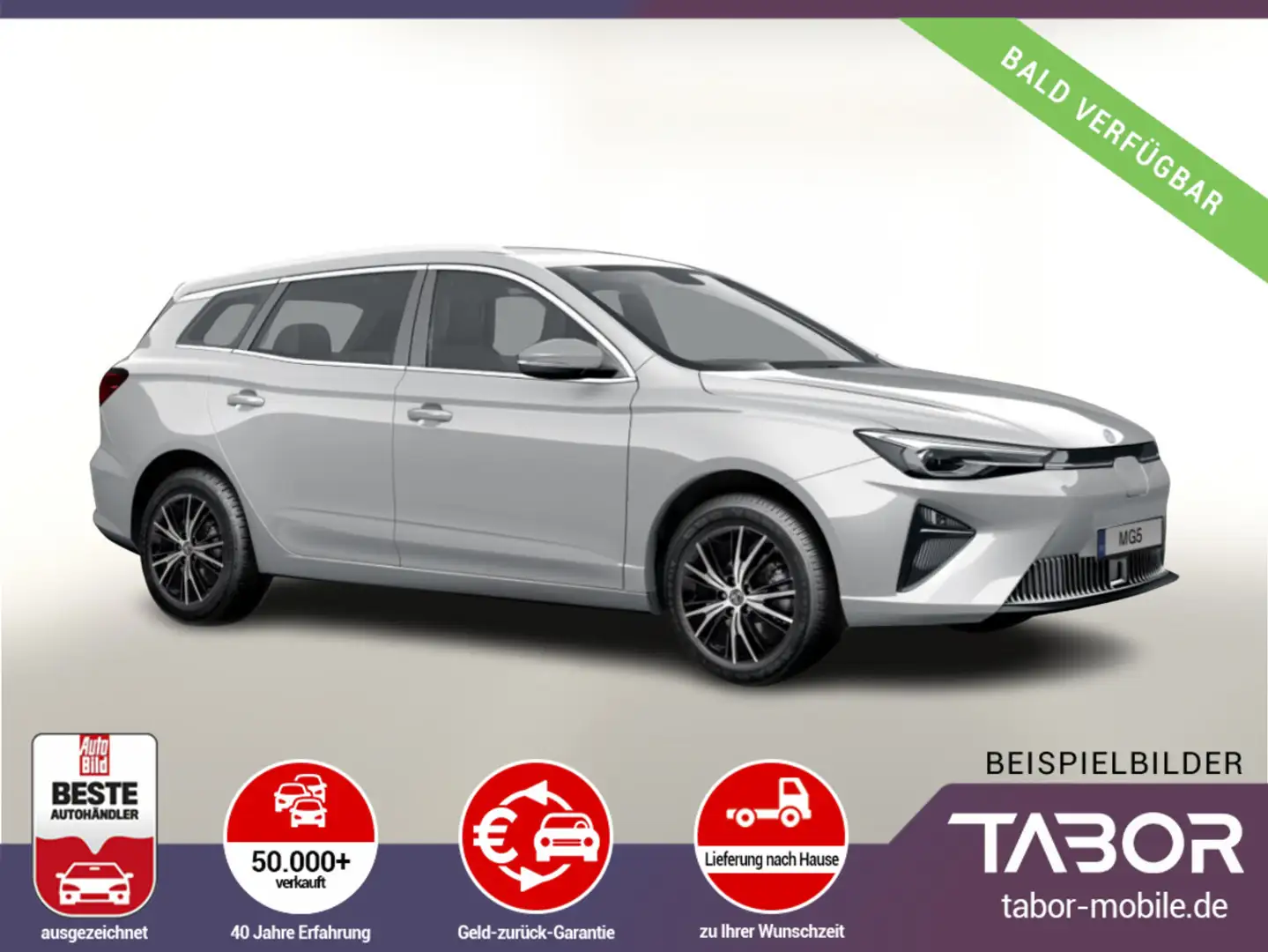 MG MG5 51kWh Luxury ACC Kam360° LED Nav SHZ Keyl Srebrny - 1