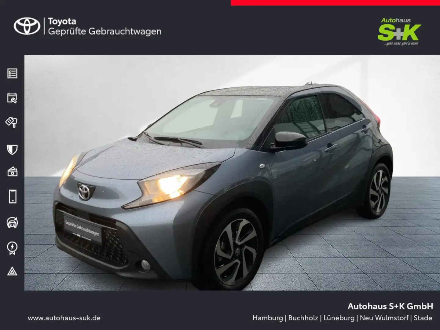Toyota Aygo X 1.0 VVT-i Teamplayer*CARPLAY*SHZ*KAMERA* Grau - 1
