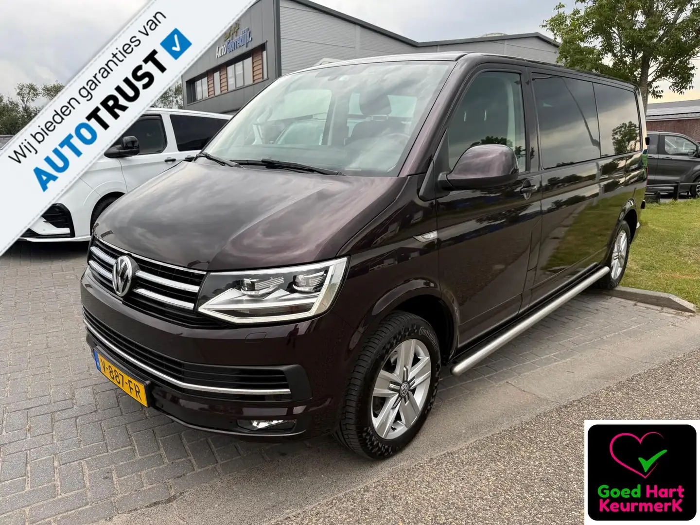 Volkswagen T6 Transporter 2.0 TDI L2H1 DC Highline LED KOPLAMPEN TOP STAAT ! Mauve - 1