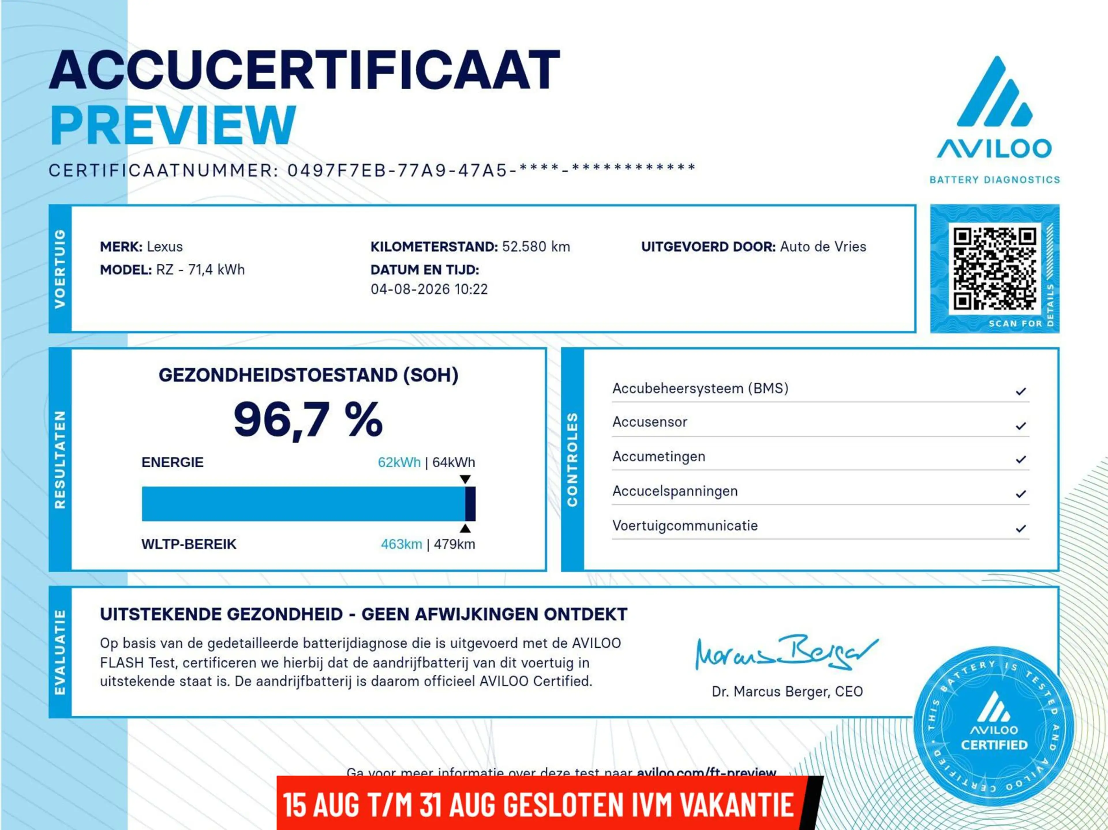 Lexus RZ 450e President Line 71 kWh|NL-Auto|Dealeronderhoud — photo 7