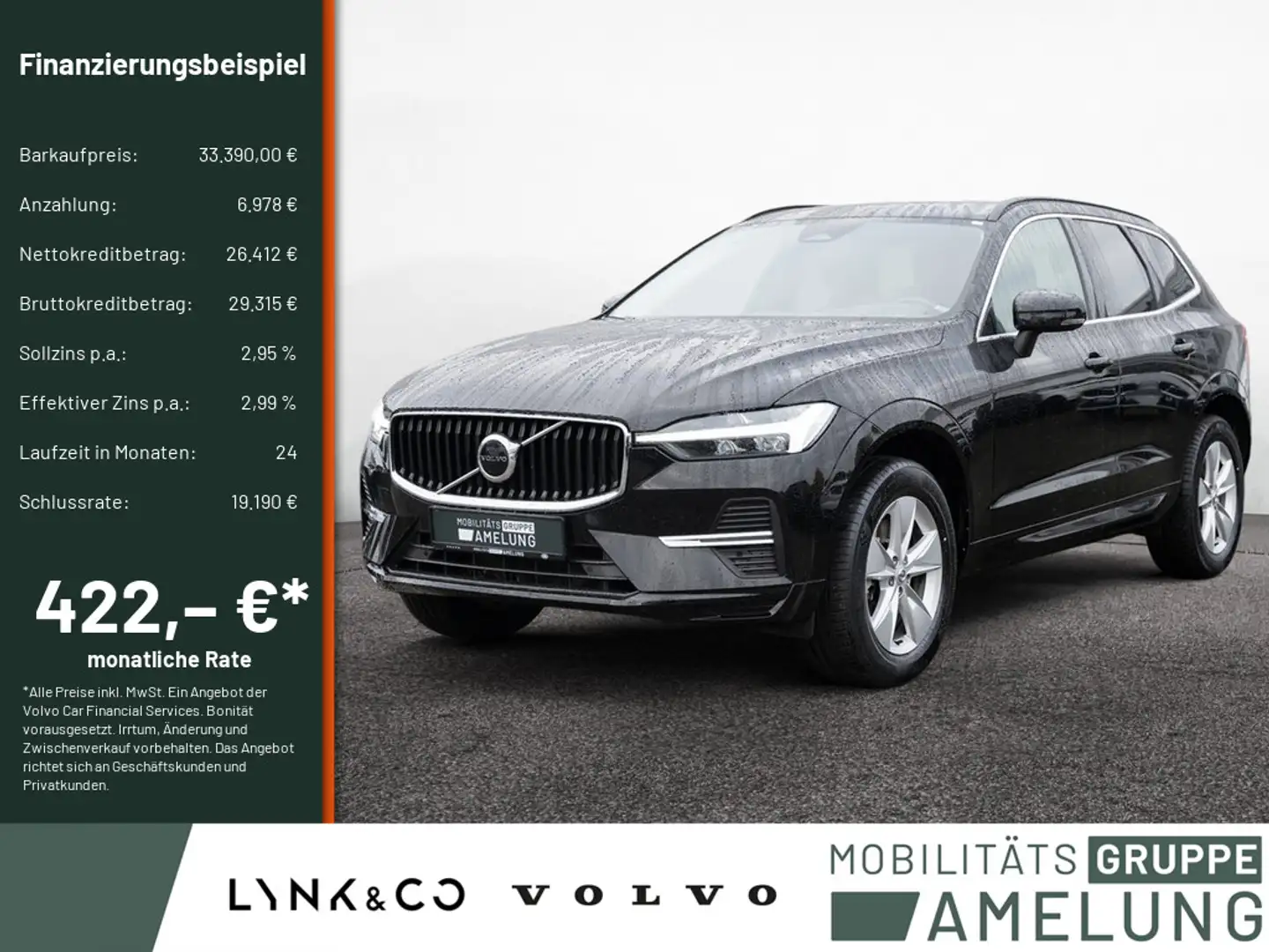 Volvo XC60 B4 Core PDC SHZ STANDHZ LED KAMERA NAVI Schwarz - 1