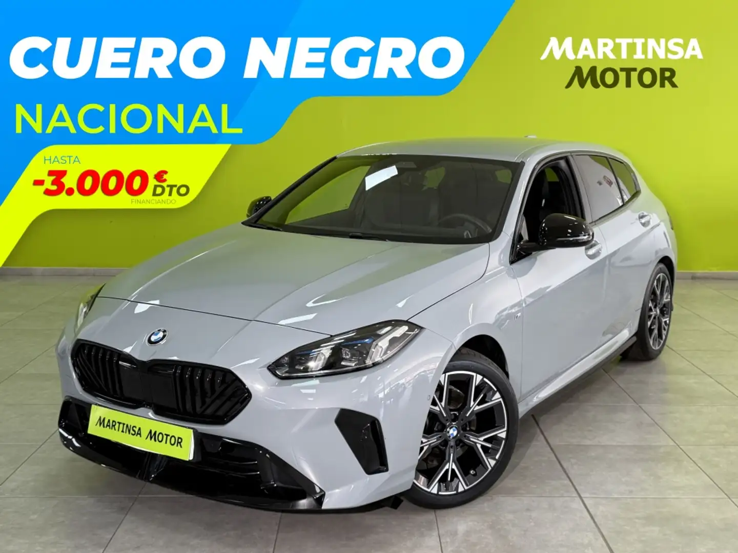 BMW 116 120dA M Sport Gris - 1