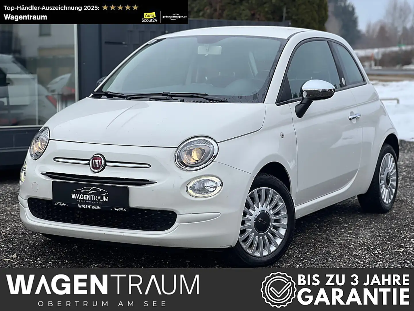 Fiat 500 1,2 69 Mirror | Apple CarPlay | Klima | Bluetooth Weiß - 1