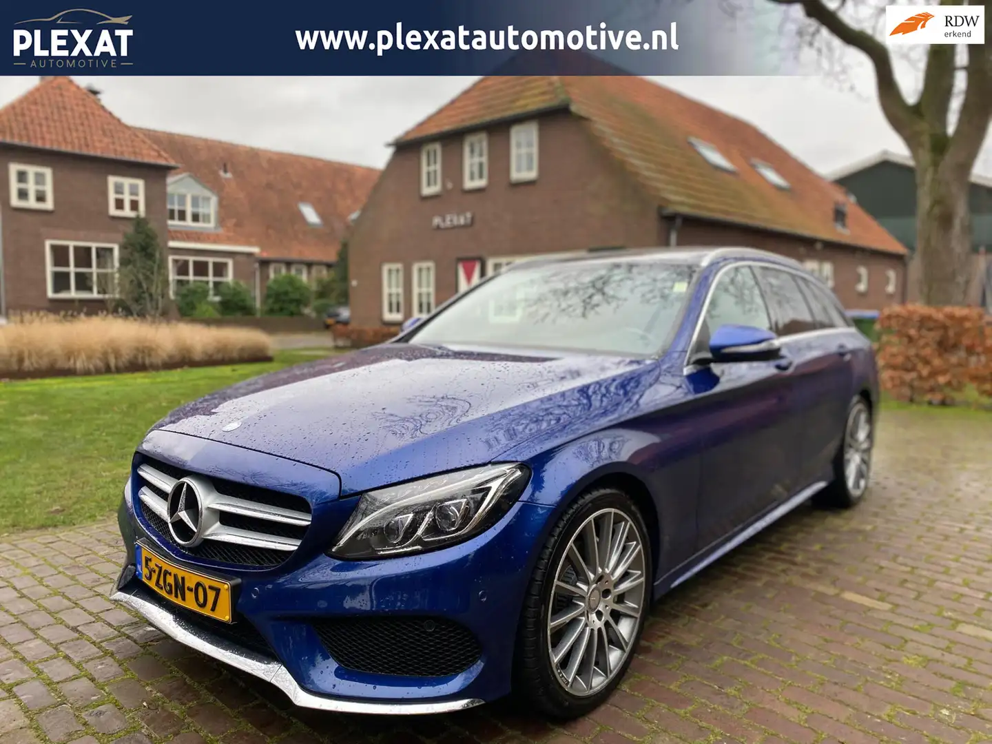 Mercedes-Benz C 180 Estate Ambition Aut. | AMG-Pakket | Panoramadak | Bleu - 1
