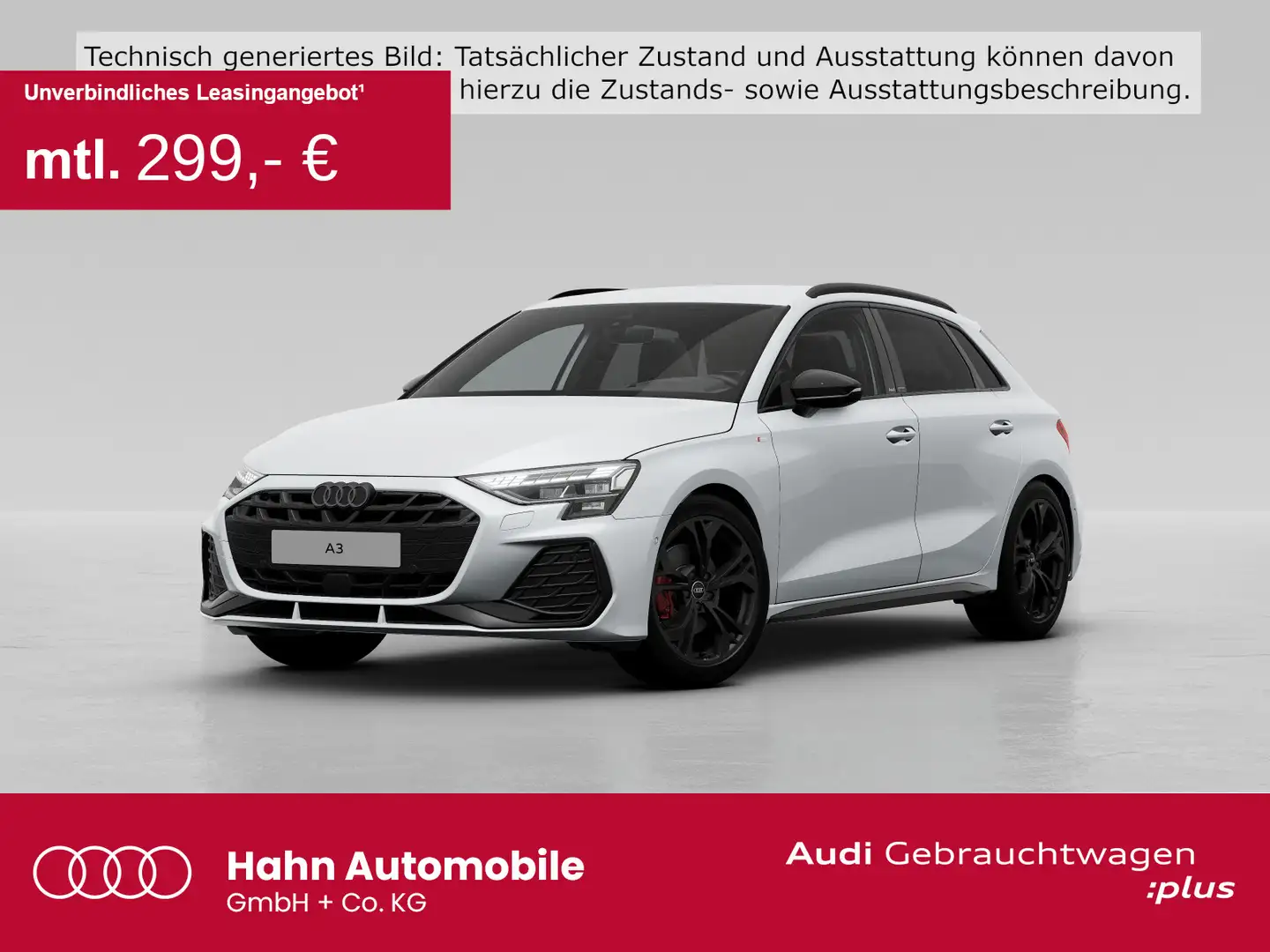 Audi A3 35 TFSI S-trc S line Matrix Sonos Weiß - 1