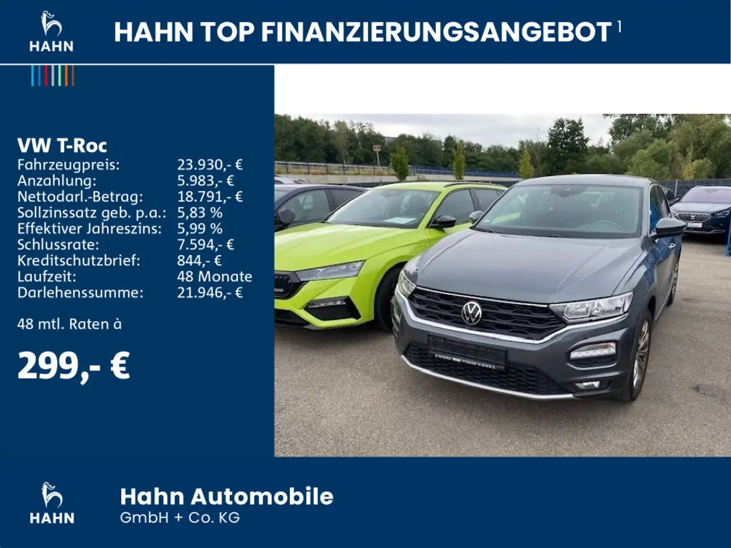 Volkswagen T-Roc 1.5 TSI DSG Sport Navi App-Connect Klima Grau - 2