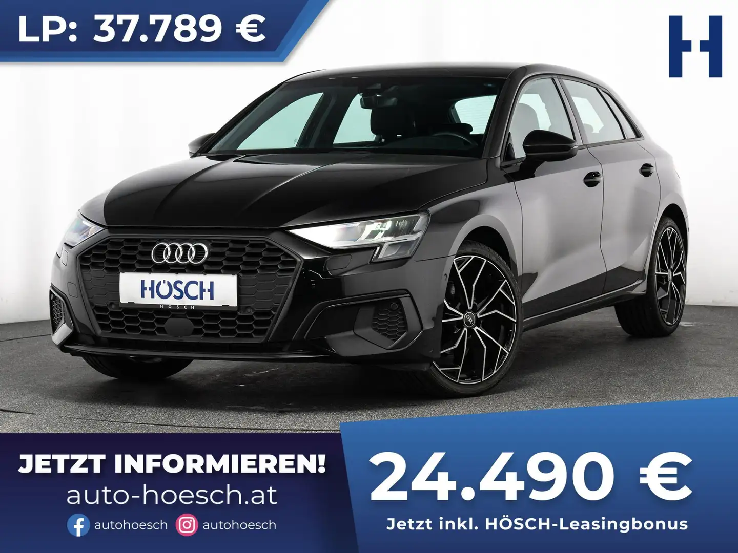 Audi A3 SB 30 TFSI Aut. ASSISTENZ MMI VIRTUAL KEYLESS Noir - 1