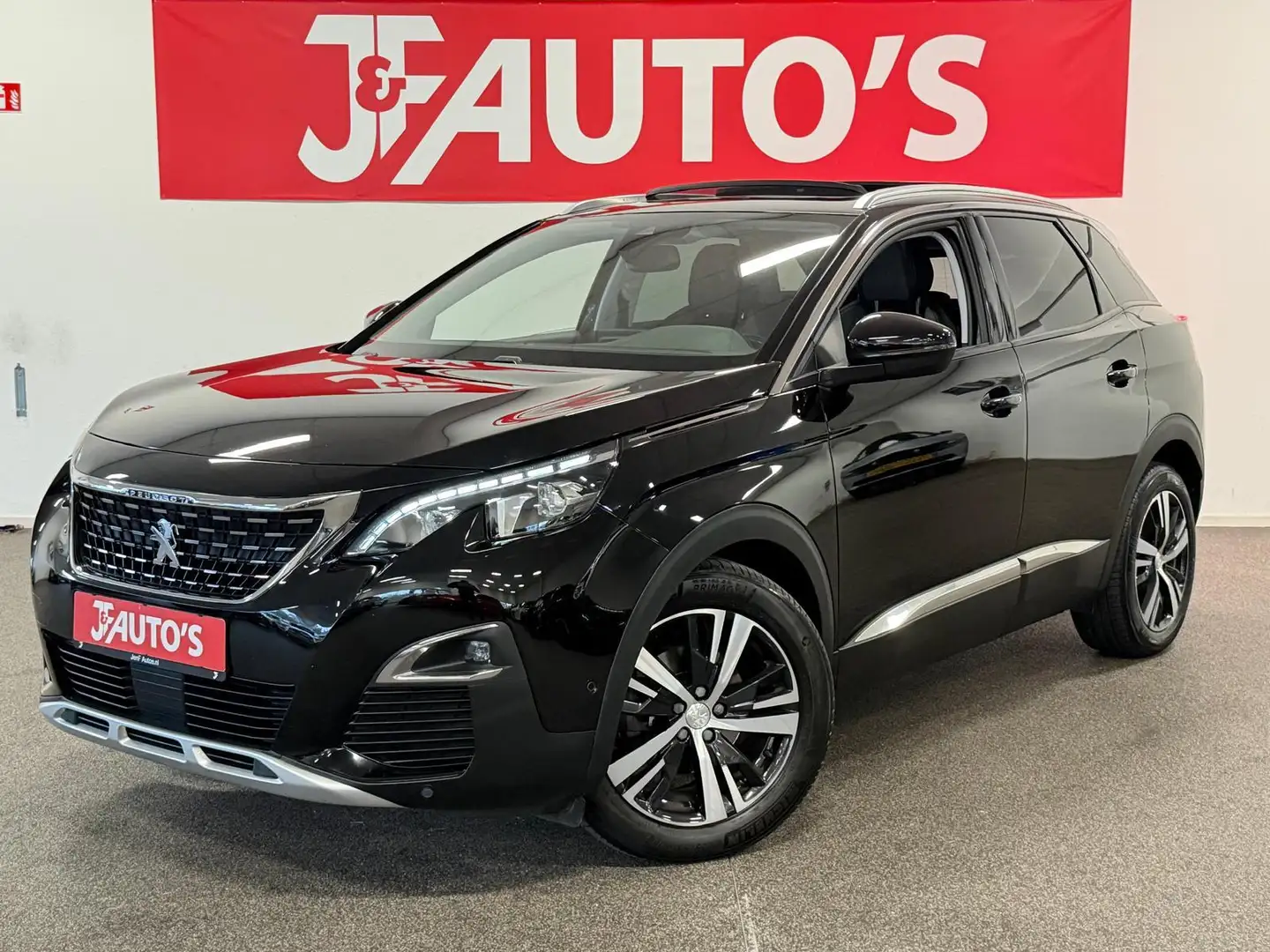 Peugeot 3008 1.2 PureTech Allure NAVIGATIE/CAMERA, PANORAMA, EC Zwart - 1