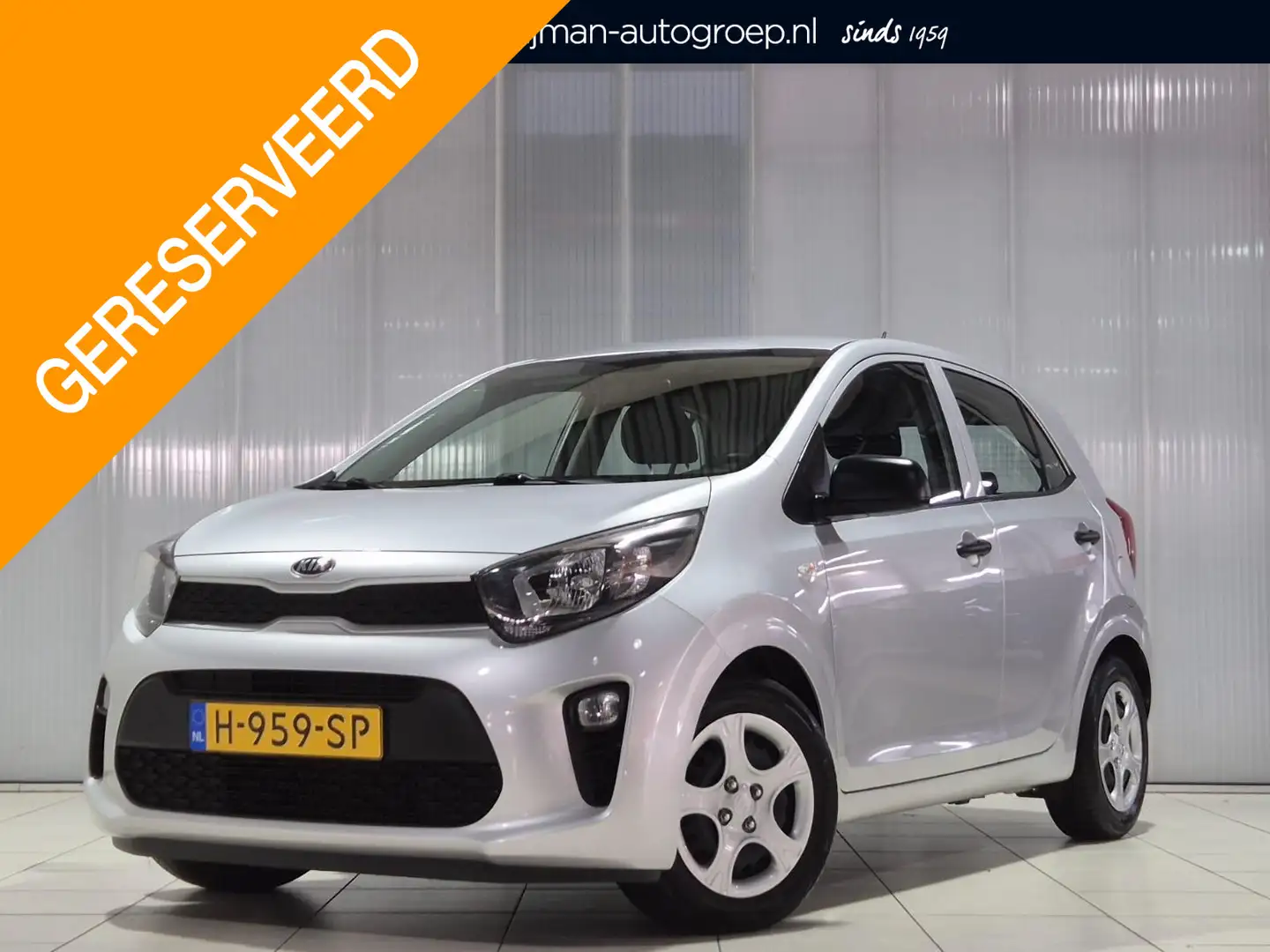 Kia Picanto 1.0 MPi EconomyLine met trekhaak, airco, Grijs - 1