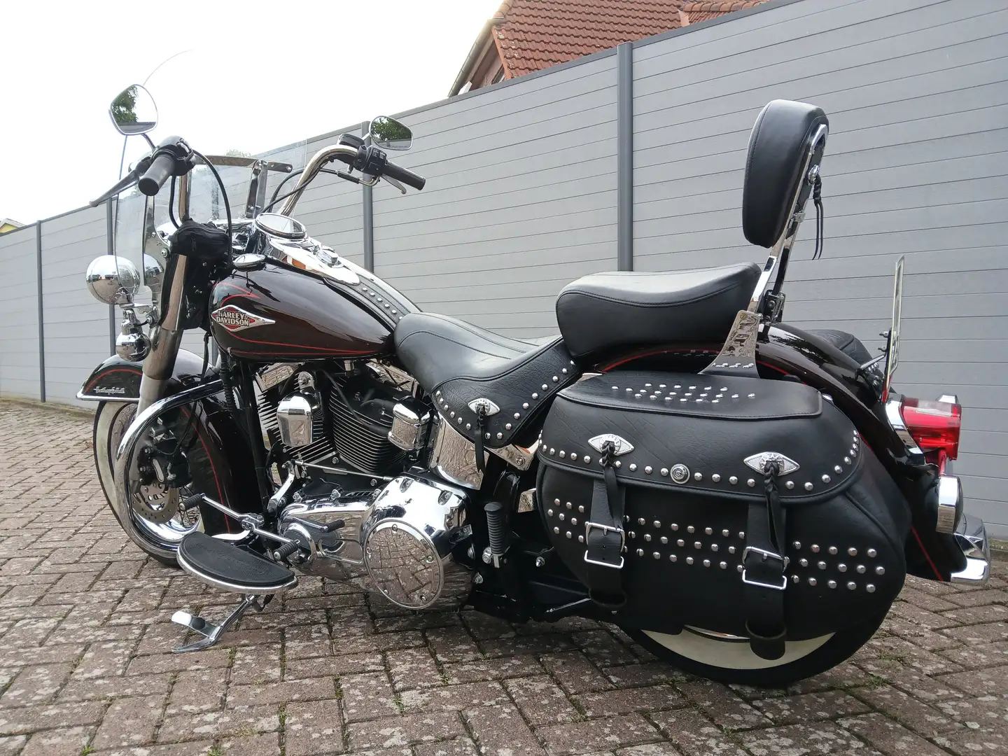 Harley-Davidson Heritage Softail FLSTC Piros - 2