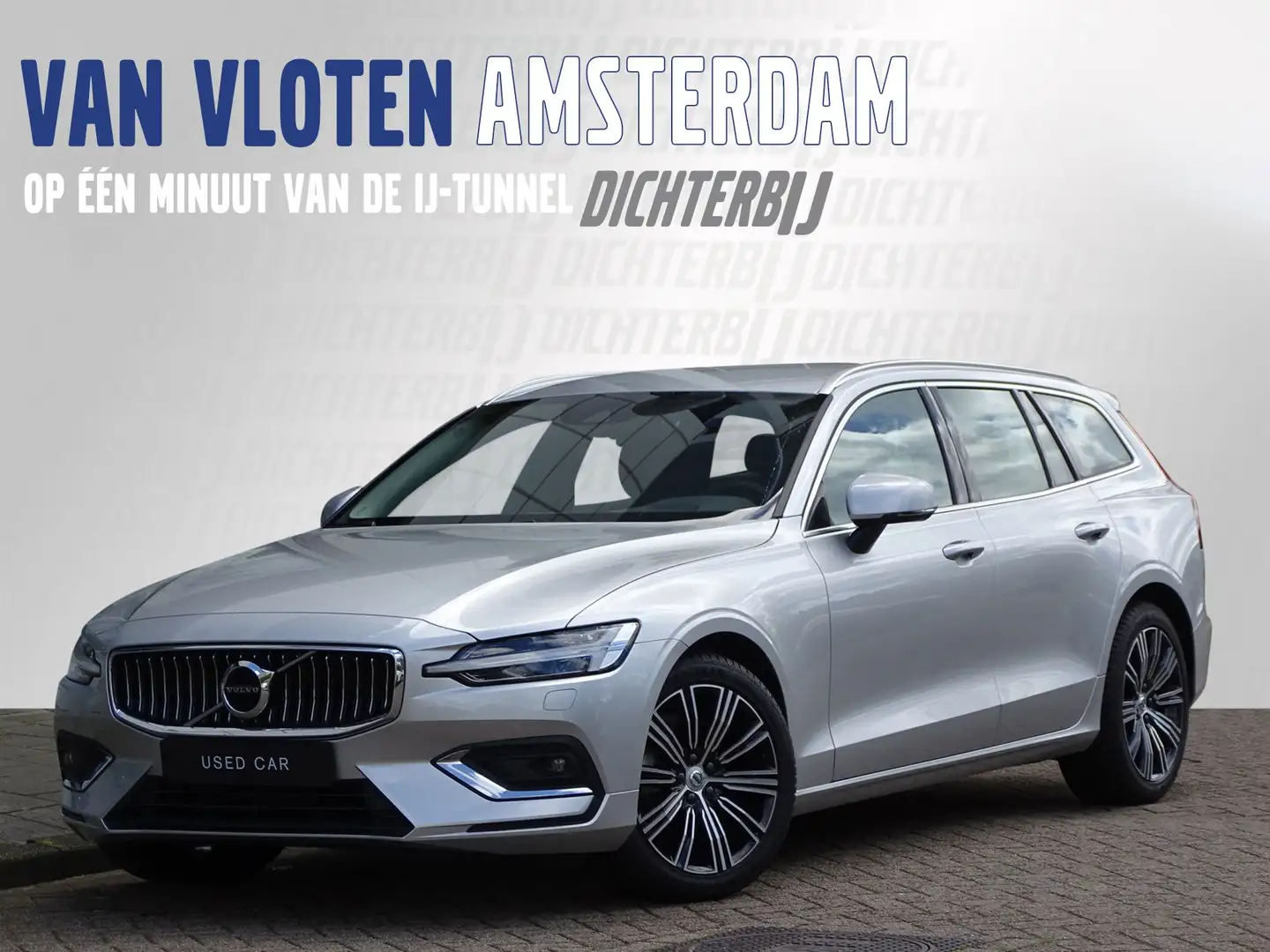 Volvo V60 B4 Inscription | BLIS | Keyless | Elektrische acht Zilver - 1