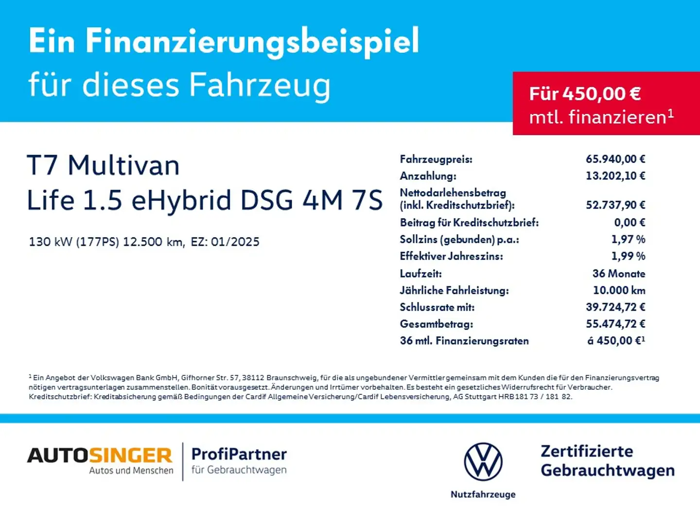 Volkswagen T7 Multivan Life eHybrid DSG 4M 7S *AHK*ACC*NAV* Rot - 2