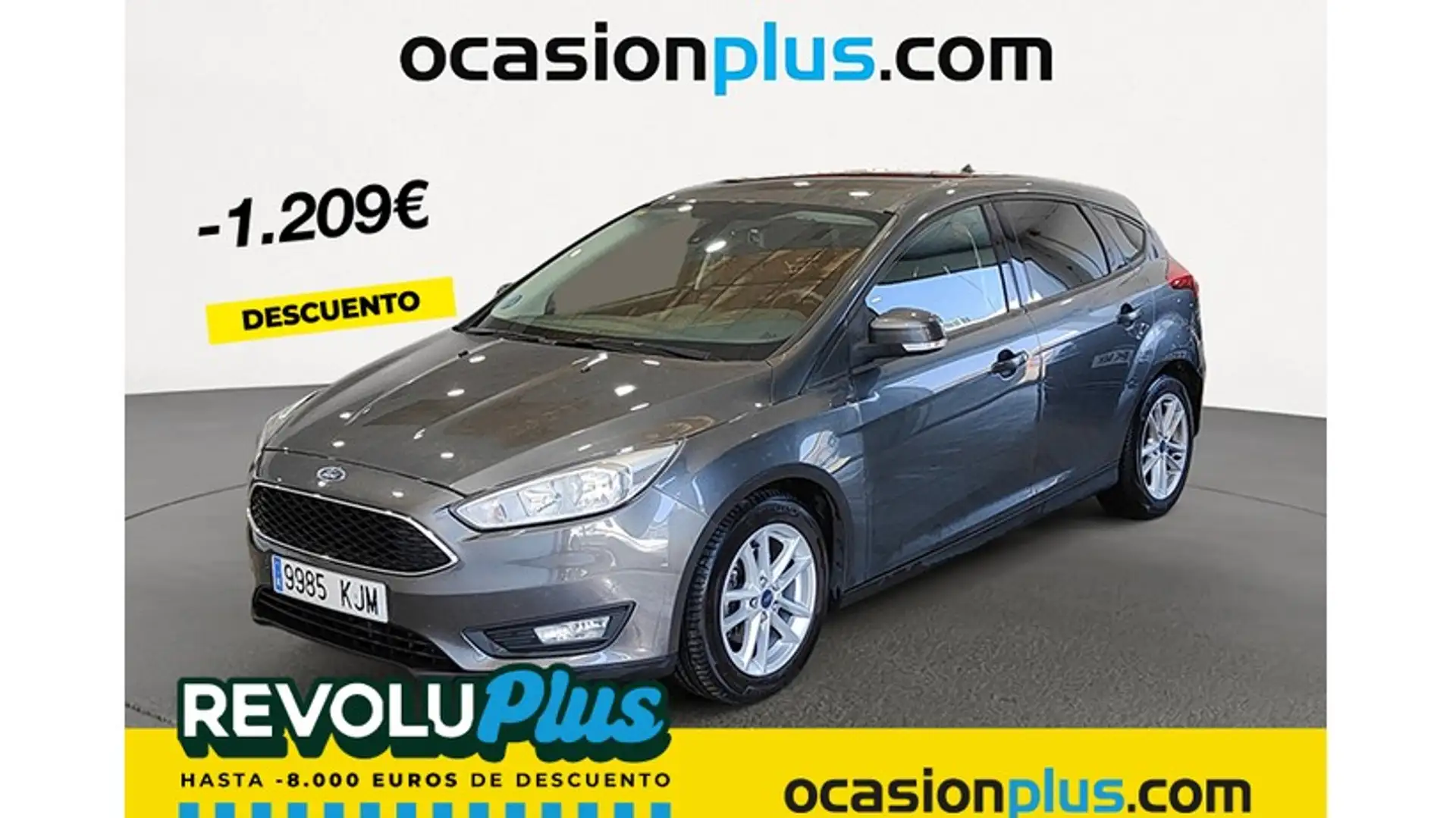 Ford Focus 1.0 Ecoboost Auto-S&S Trend+ Aut. 125 Grijs - 1