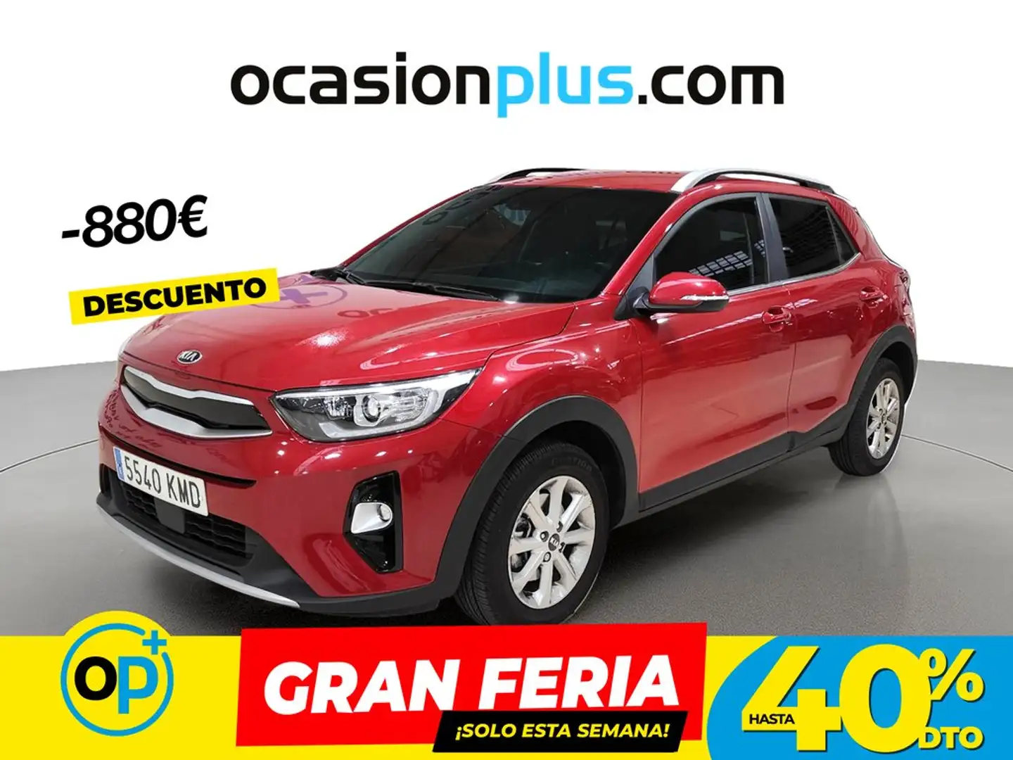 Kia Stonic 1.2 CVVT Eco-Dynamic Tech 84 Rojo - 1
