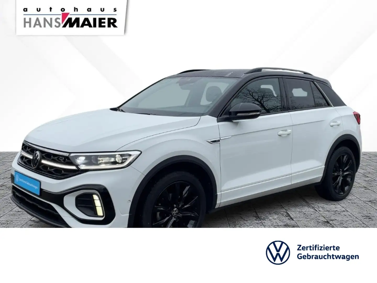 Volkswagen T-Roc R-Line DSG AHK EasyOpen IQLight Pano Kam Weiß - 1