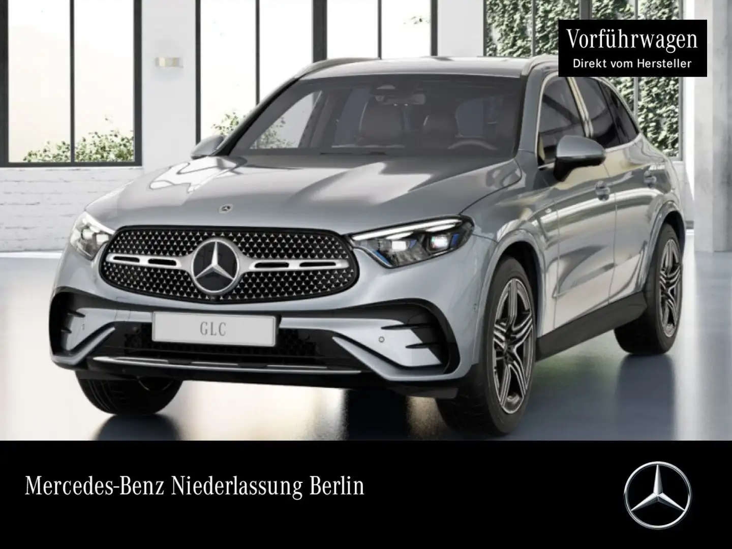 Mercedes-Benz GLC 300 e 4M AMG+360+AHK+TOTW+KEYLESS+9G Silber - 1