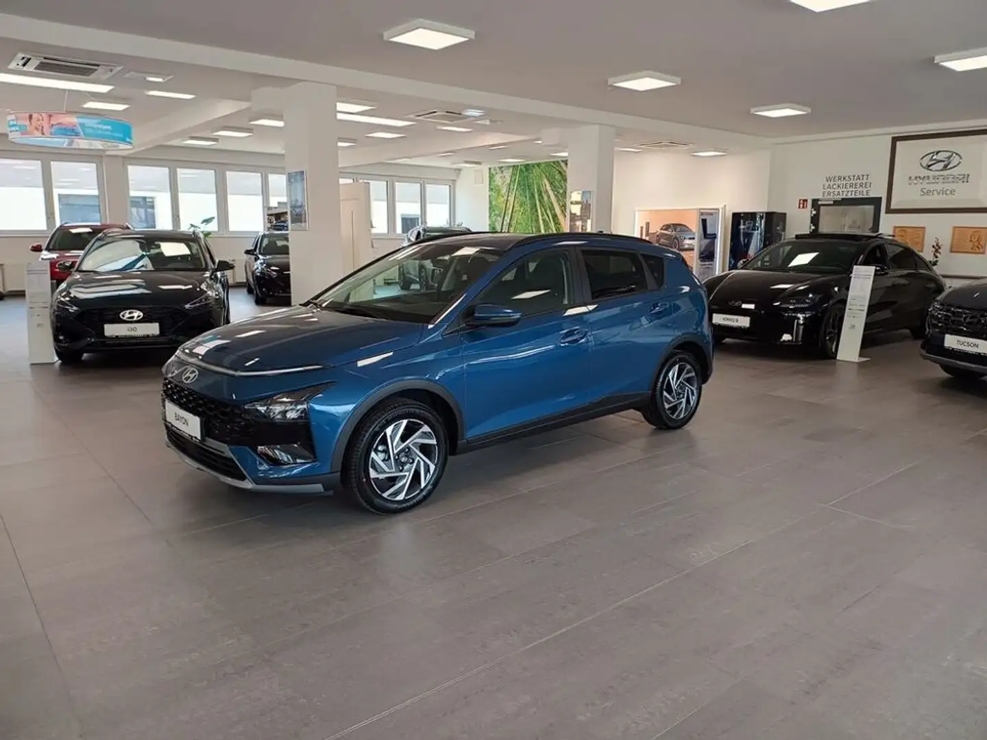 Hyundai BAYON 1,0 T-GDI GO! PLUS DCT *LED*Navi*Klima* Blau - 2