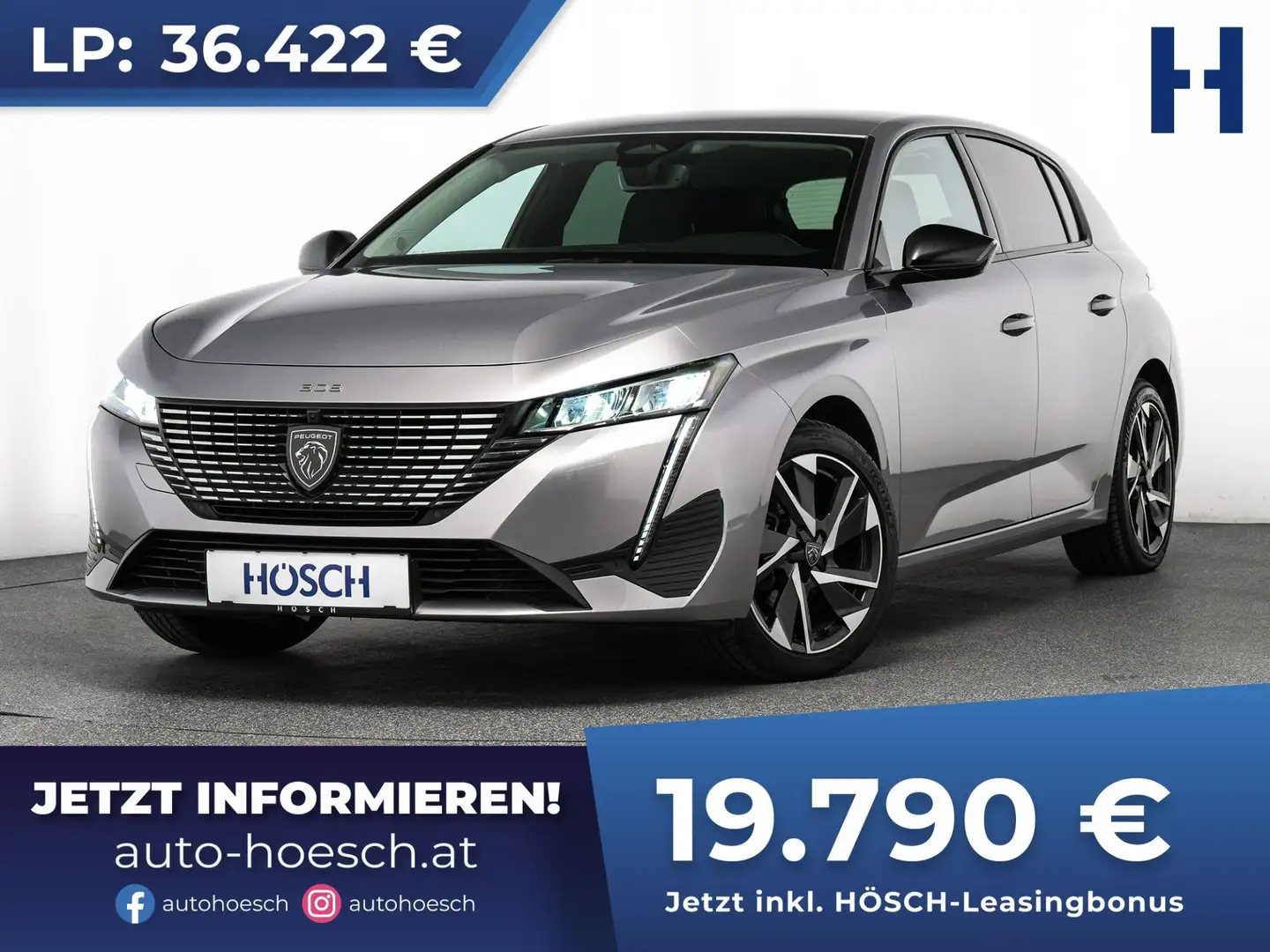 Peugeot 308 PureTech 130 Allure KOMFORT + SURROUNDING PAKET Grau - 1