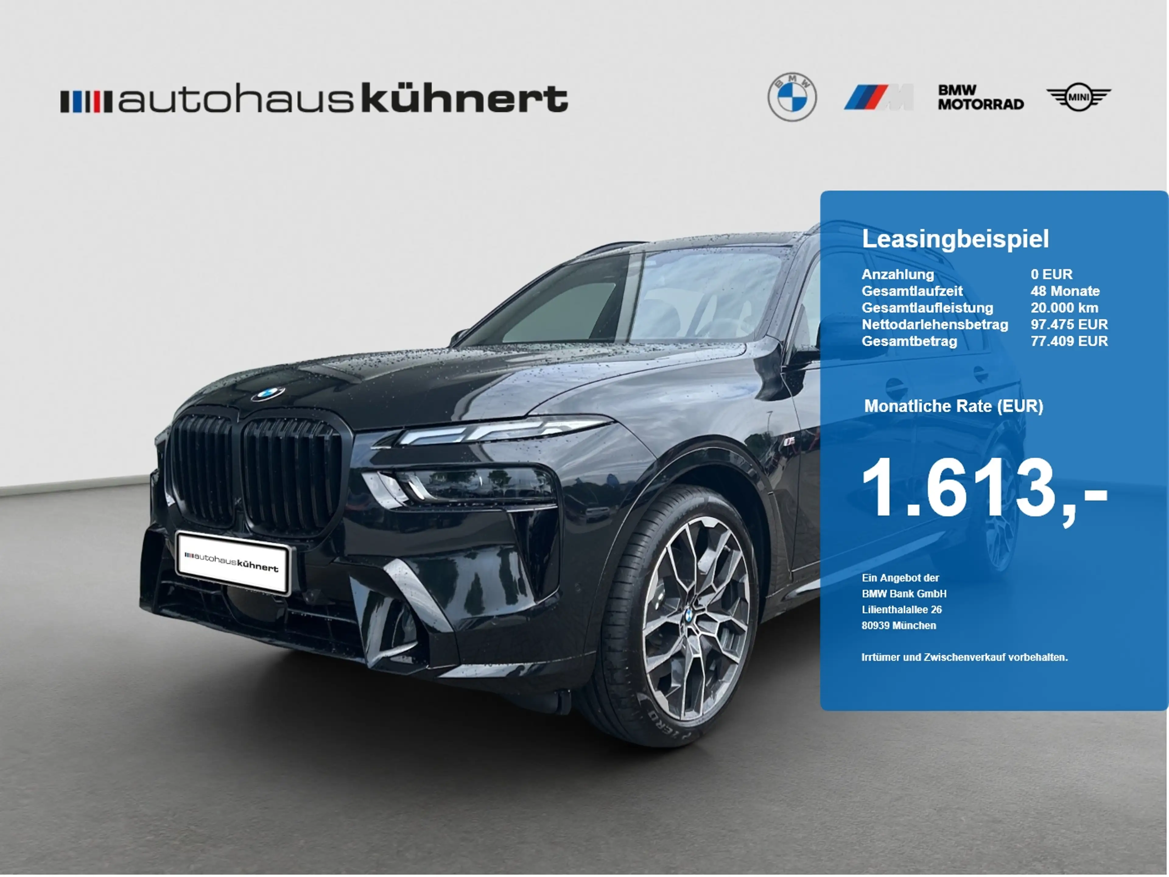 BMW X7 xDrive 40d M-Sport ACC AHK B&W StHzg SkyLounge