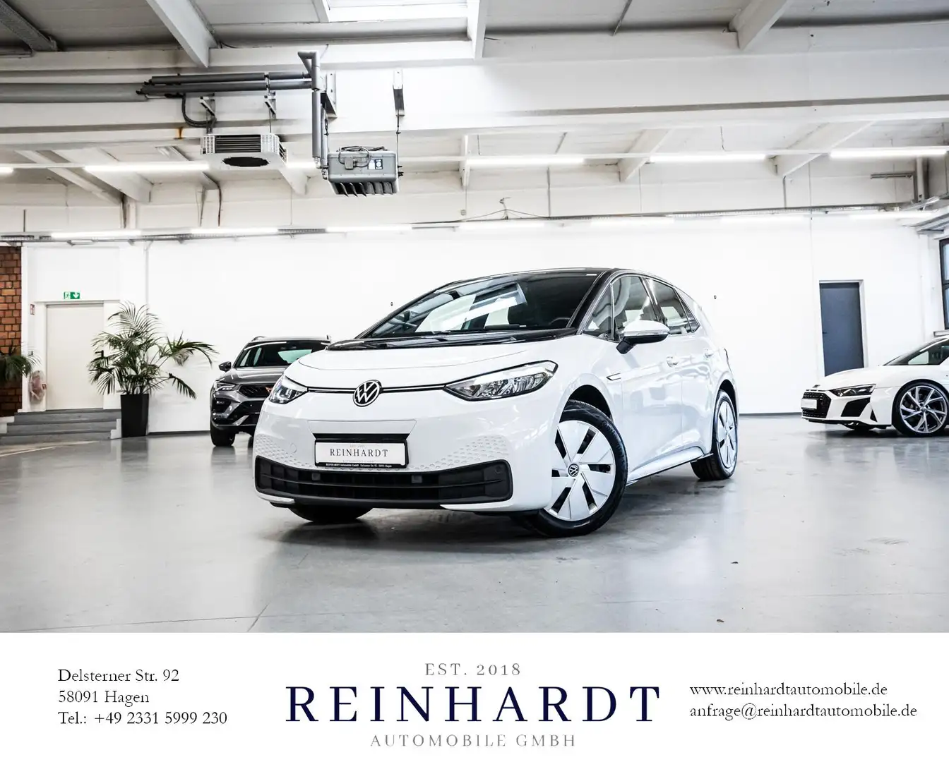 Volkswagen ID.3 150kW PRO PERFORMANCE ACC/NAVI/WÄRMEPUMPE Weiß - 1