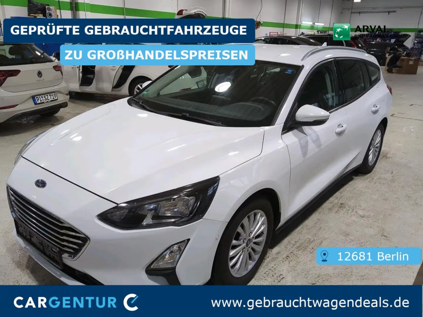 Ford Focus 2.0 EcoBlue Titanium AHK ACC BLIS Blanc - 1