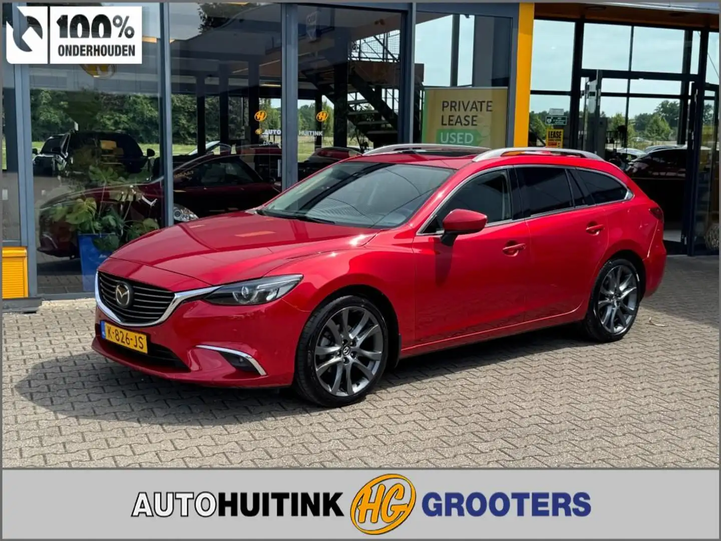 Mazda 6 2.2D SkyActiv-D 175 GT-M - camera - schuif/kanteld Rood - 1