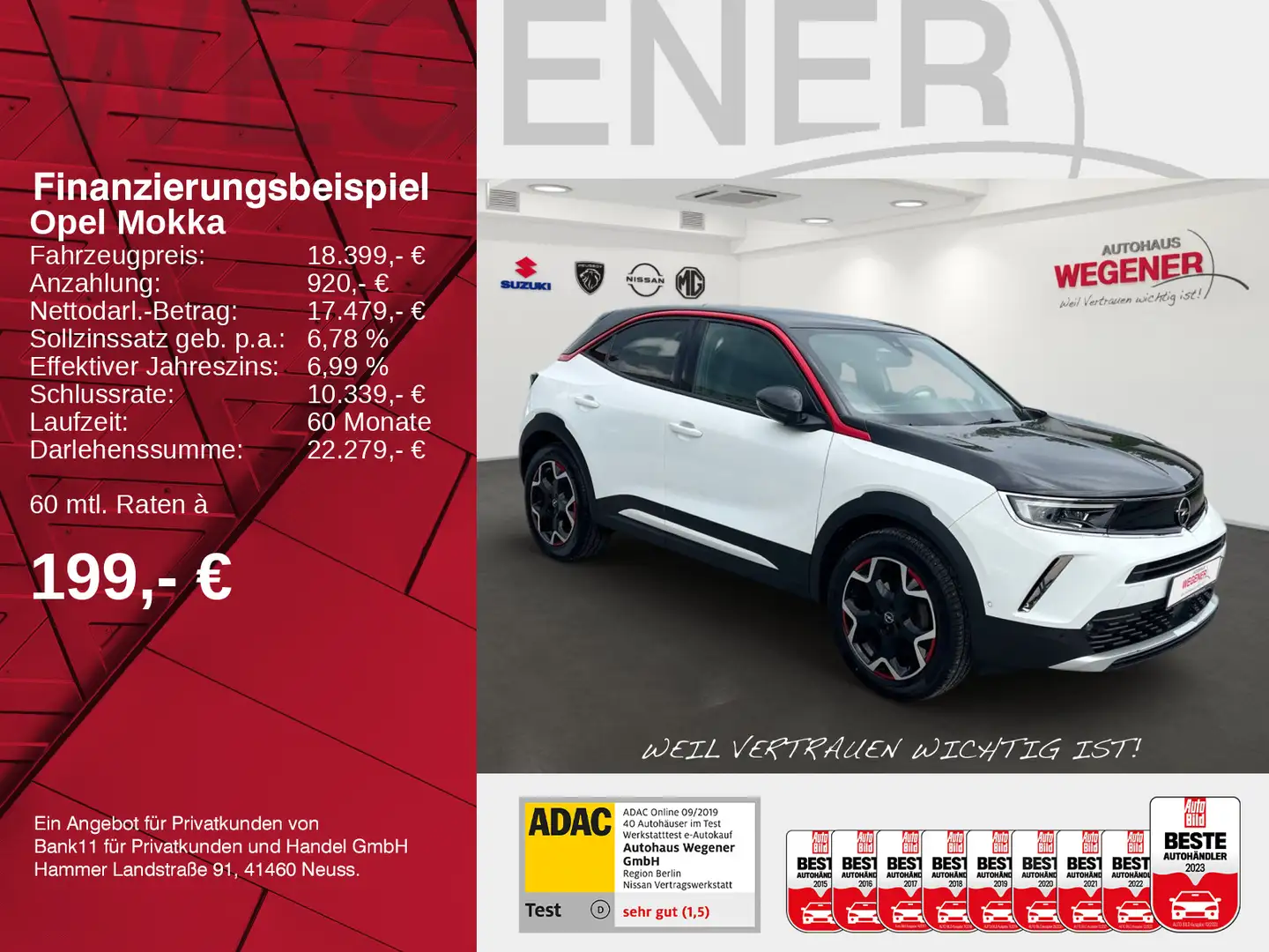 Opel Mokka MOKKA 1.2 TURBO GS LINE Weiß - 2