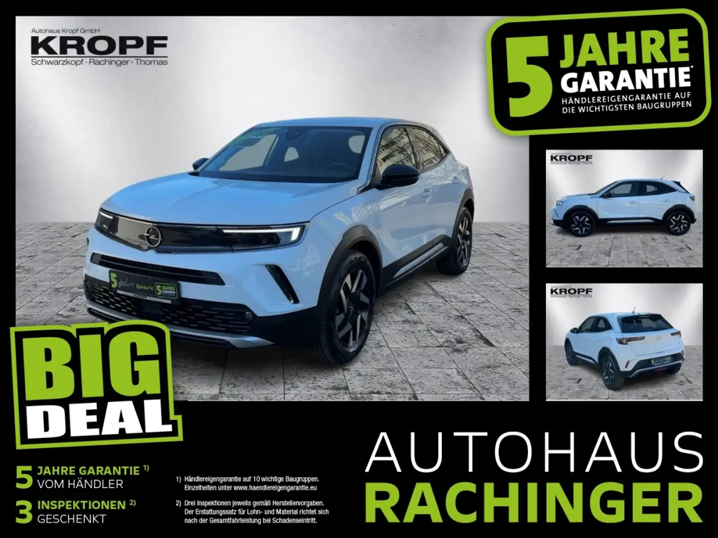 Opel Mokka-E Mokka e **SpurH SHZ KAM LED KlimaA** Weiß - 1