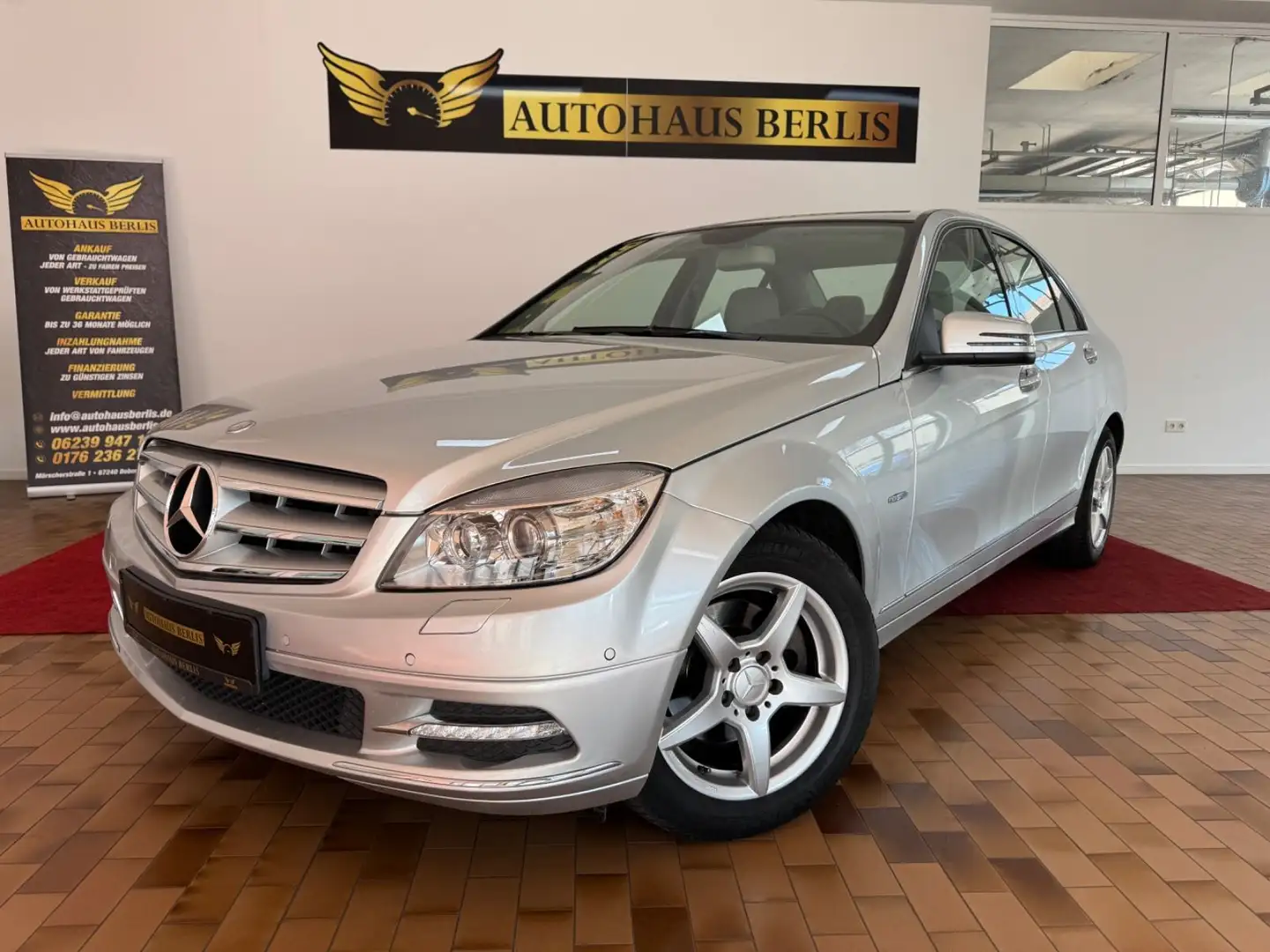 Mercedes-Benz C 200 CGI BlueEfficie/2.HND/AUTMTK/TEM/EURO5/ Argent - 1
