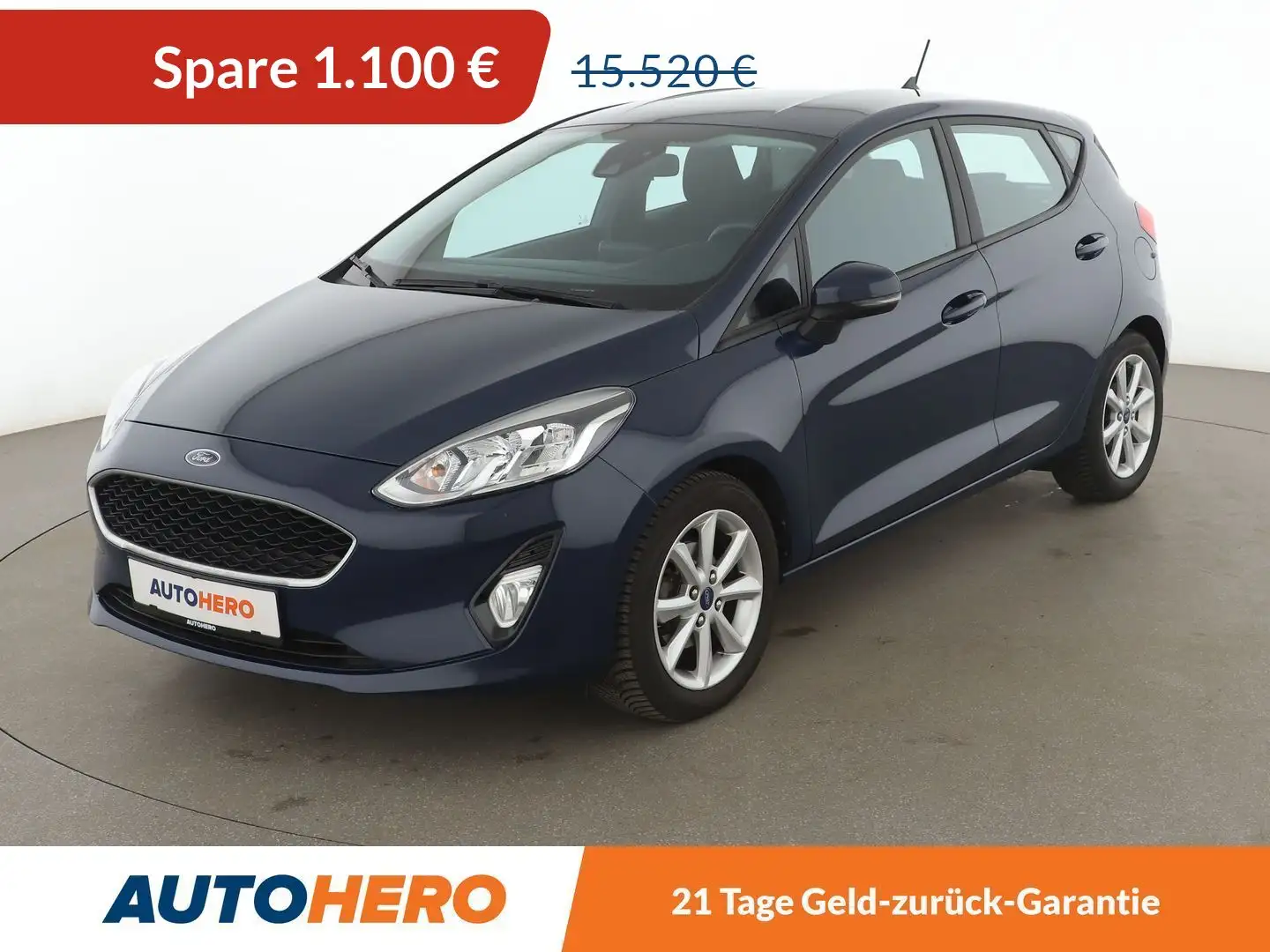 Ford Fiesta 1.0 EcoBoost Cool&Connect Aut.*NAVI*TEMPO*PDC*SHZ* Blau - 1